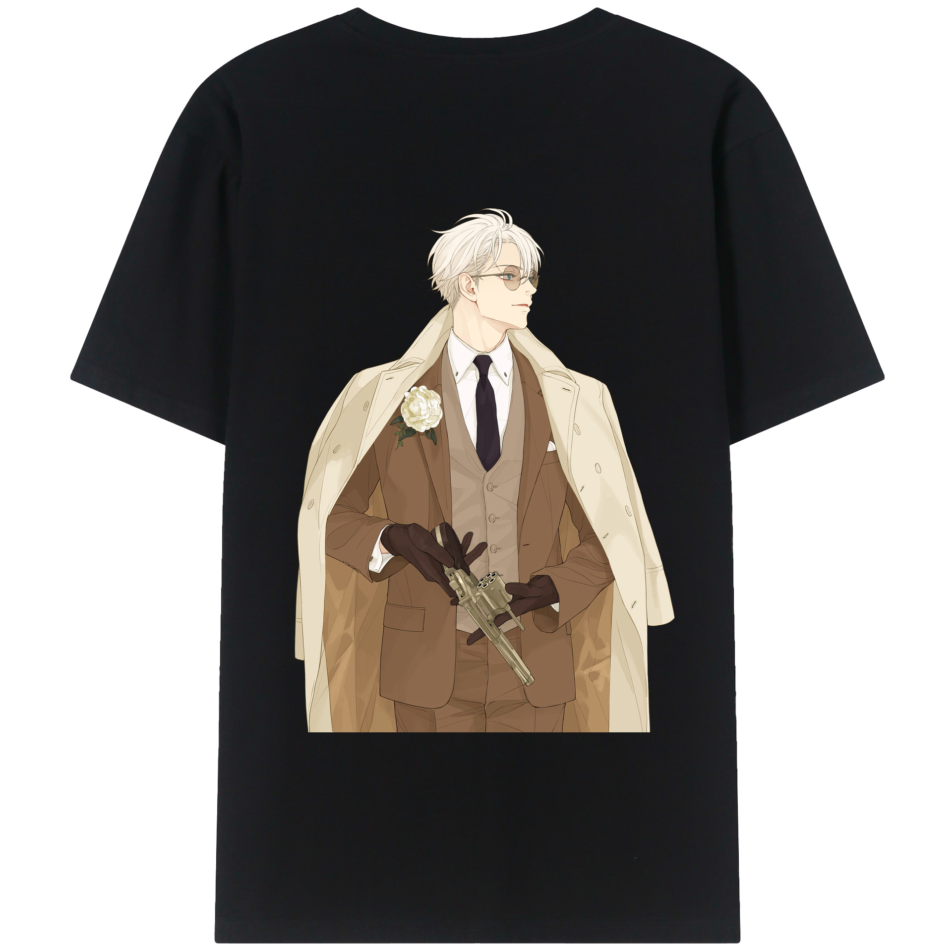 （画像用） 呪術廻戦 Jujutsu Kaisen 綿100％ メンズ半袖Tシャツ（バックプリント） 通気性
