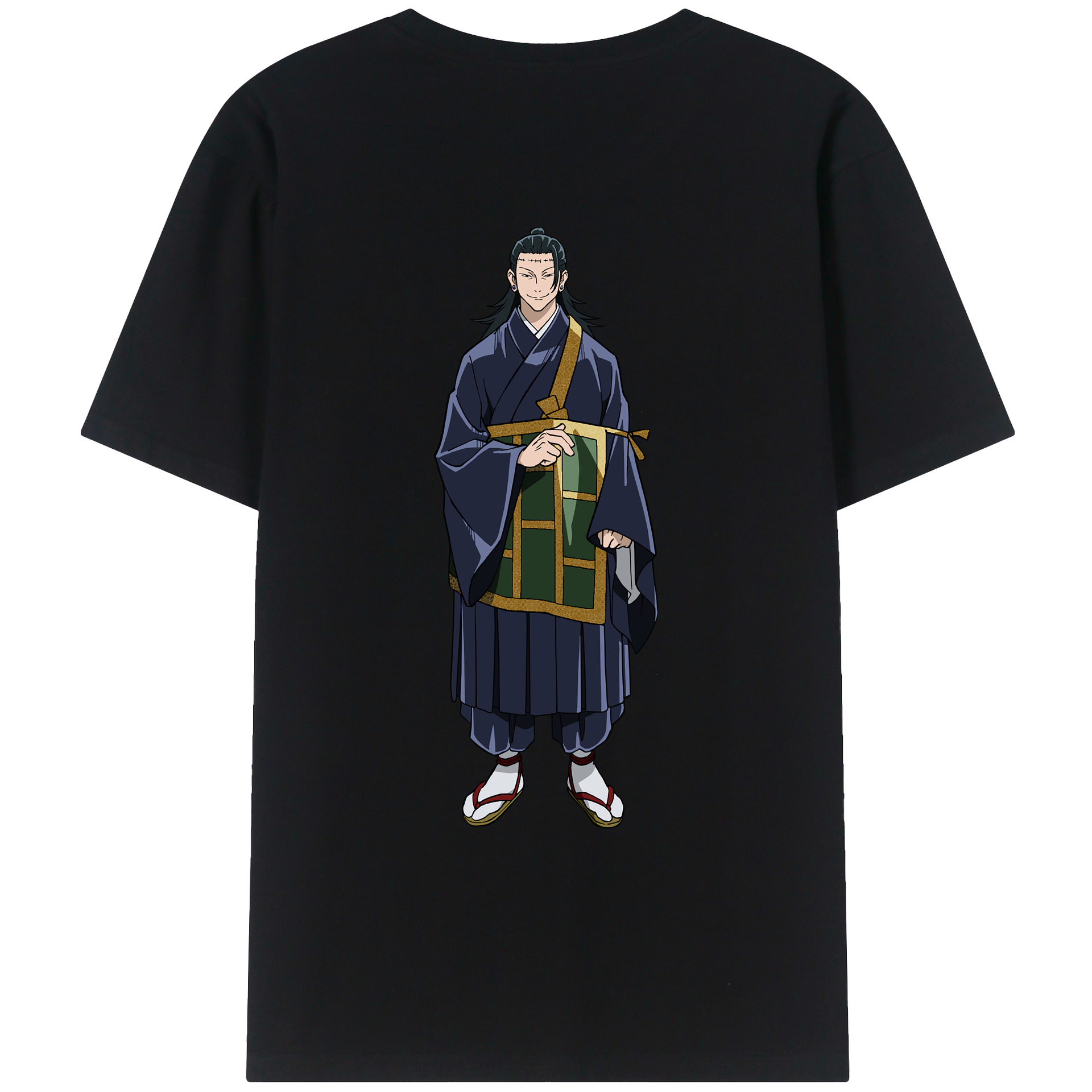 （画像用） 呪術廻戦 Jujutsu Kaisen 綿100％ メンズ半袖Tシャツ（バックプリント） 通気性