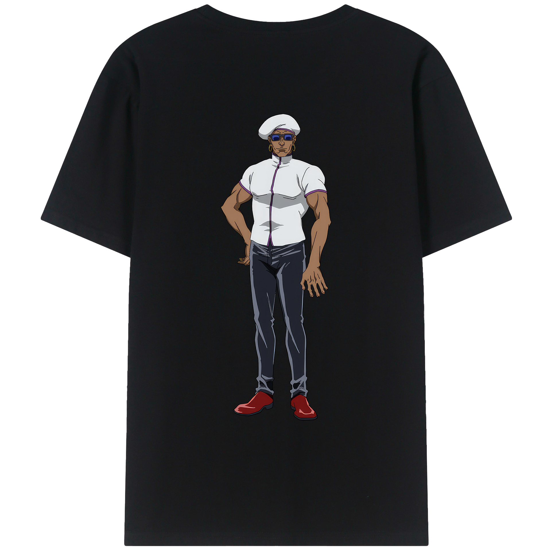 （画像用） 呪術廻戦 Jujutsu Kaisen 綿100％ メンズ半袖Tシャツ（バックプリント） 通気性