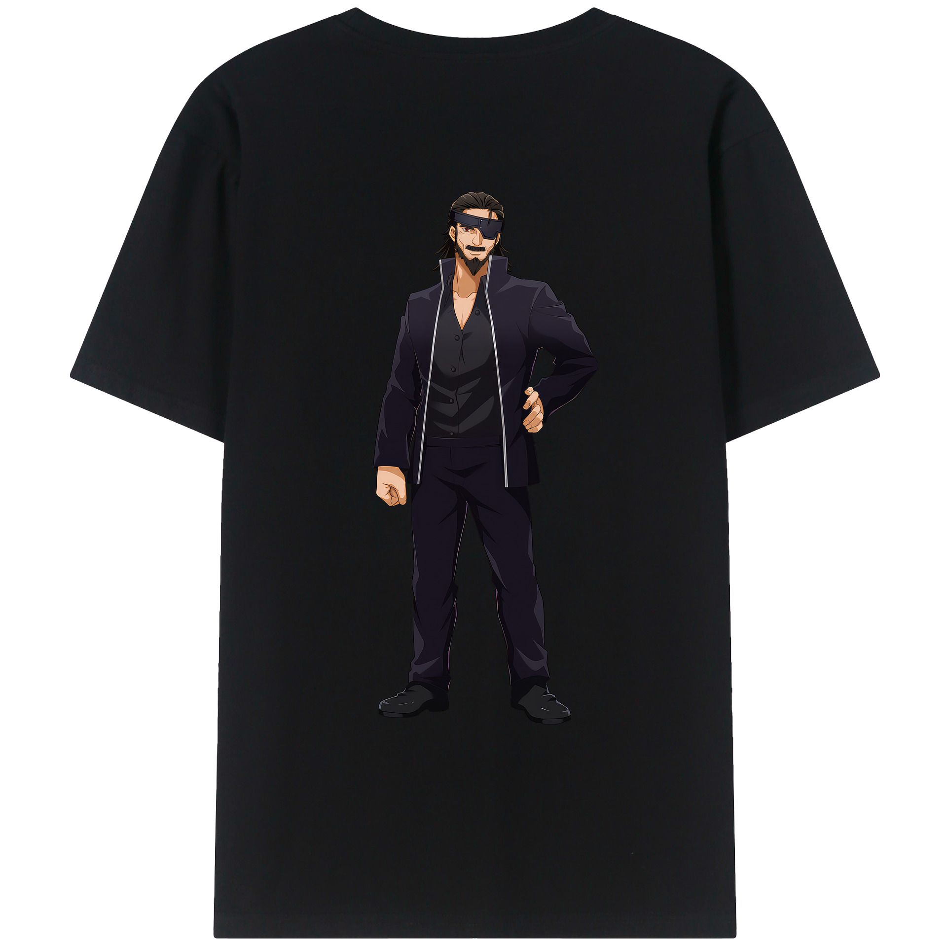 （画像用） 呪術廻戦 Jujutsu Kaisen 綿100％ メンズ半袖Tシャツ（バックプリント） 通気性