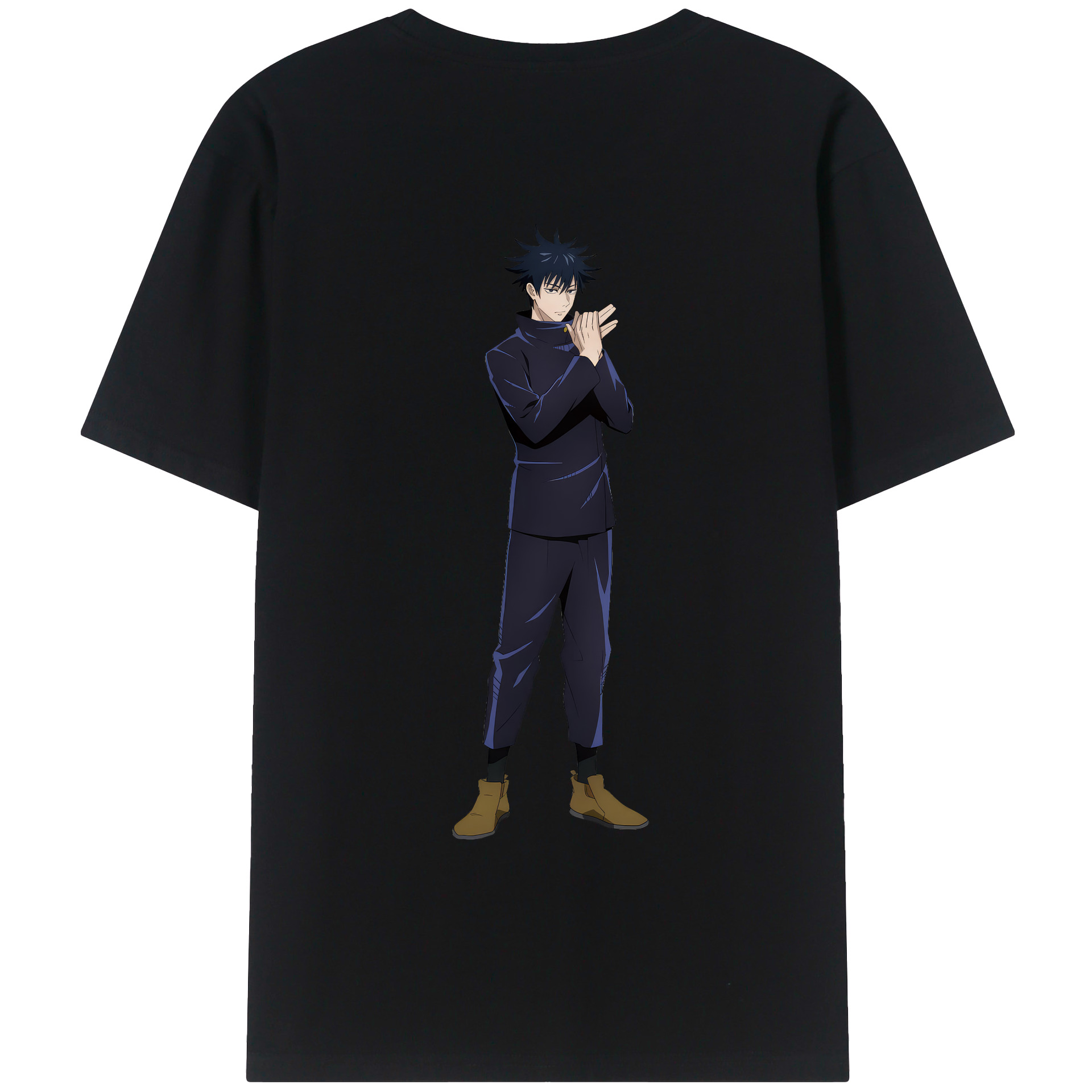 （画像用） 呪術廻戦 Jujutsu Kaisen 綿100％ メンズ半袖Tシャツ（バックプリント） 通気性