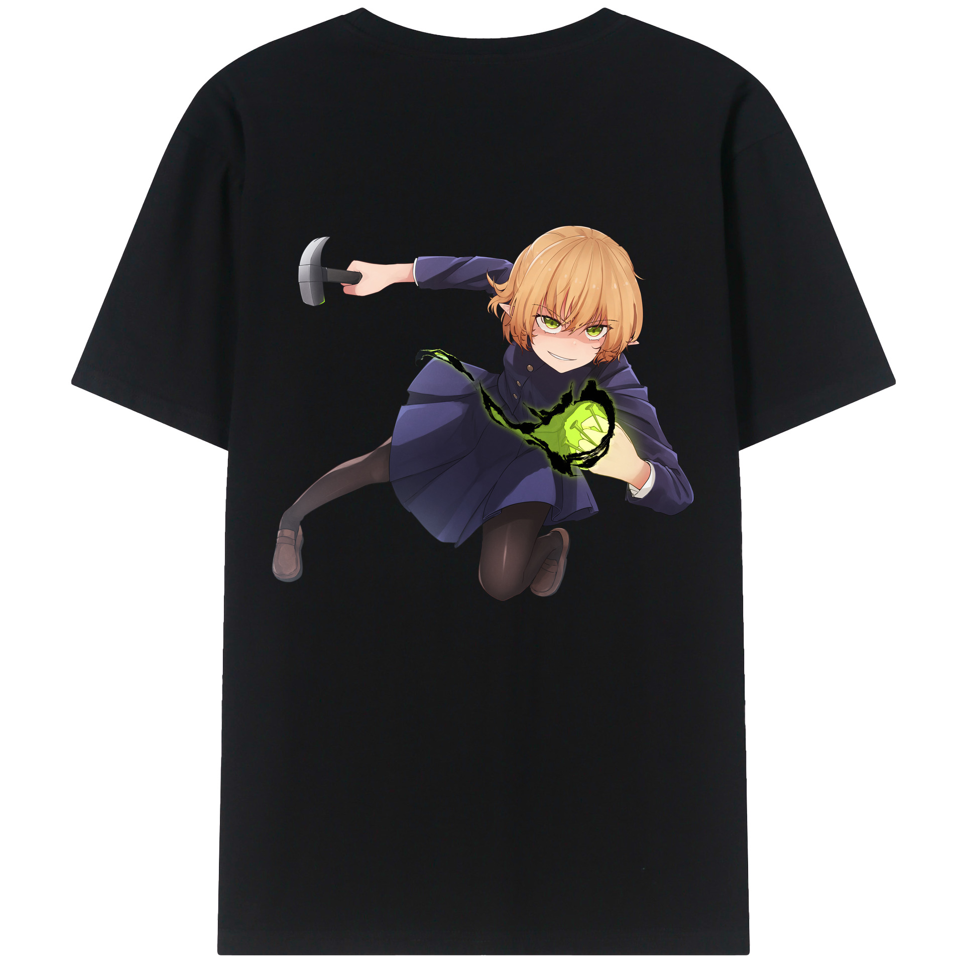 （画像用） 呪術廻戦 Jujutsu Kaisen 綿100％ メンズ半袖Tシャツ（バックプリント） 通気性