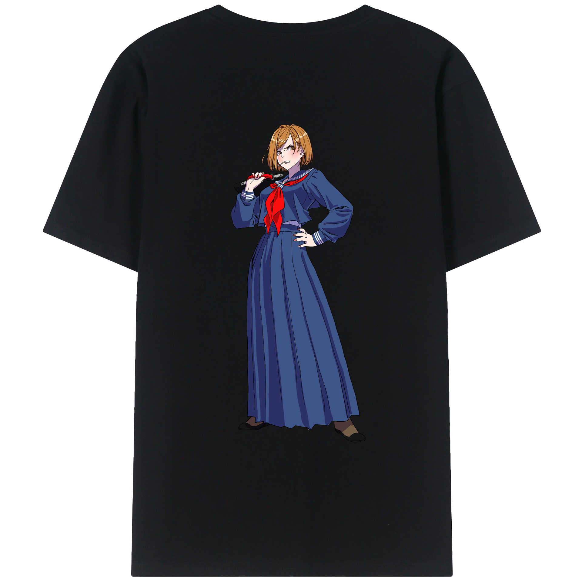 （画像用） 呪術廻戦 Jujutsu Kaisen 綿100％ メンズ半袖Tシャツ（バックプリント） 通気性