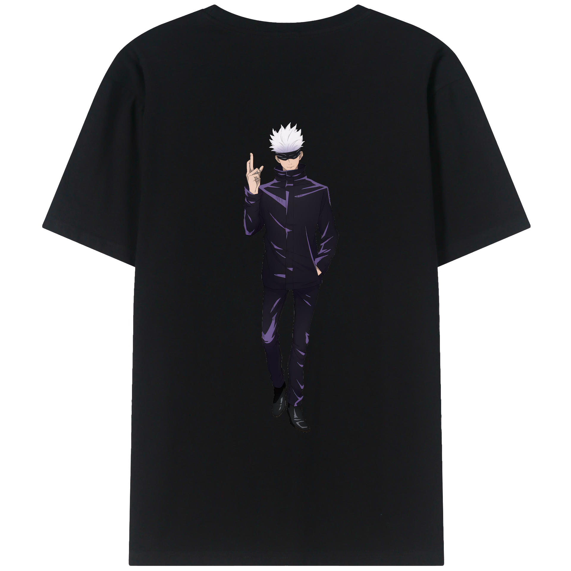 （画像用） 呪術廻戦 Jujutsu Kaisen 綿100％ メンズ半袖Tシャツ（バックプリント） 通気性