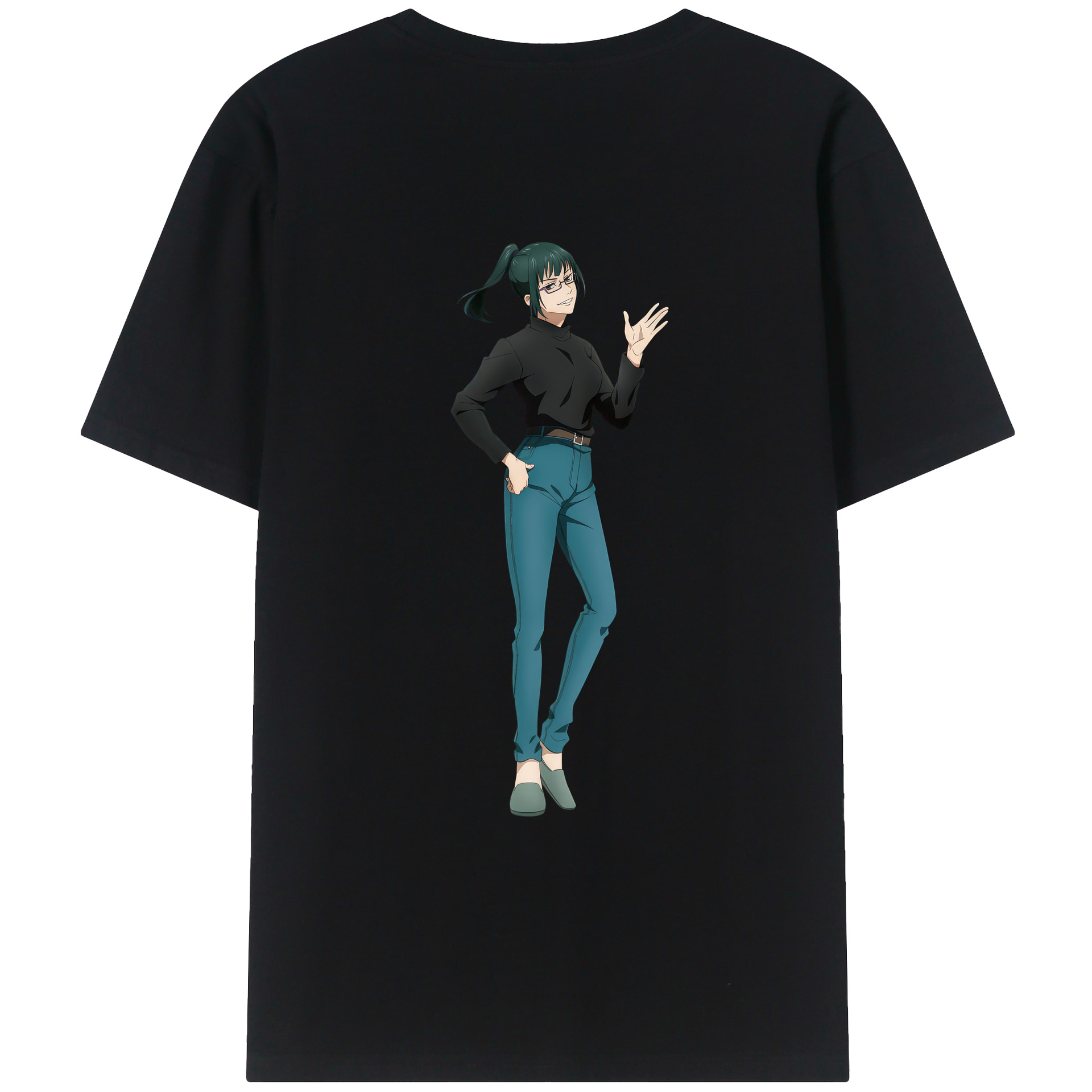 （画像用） 呪術廻戦 Jujutsu Kaisen 綿100％ メンズ半袖Tシャツ（バックプリント） 通気性