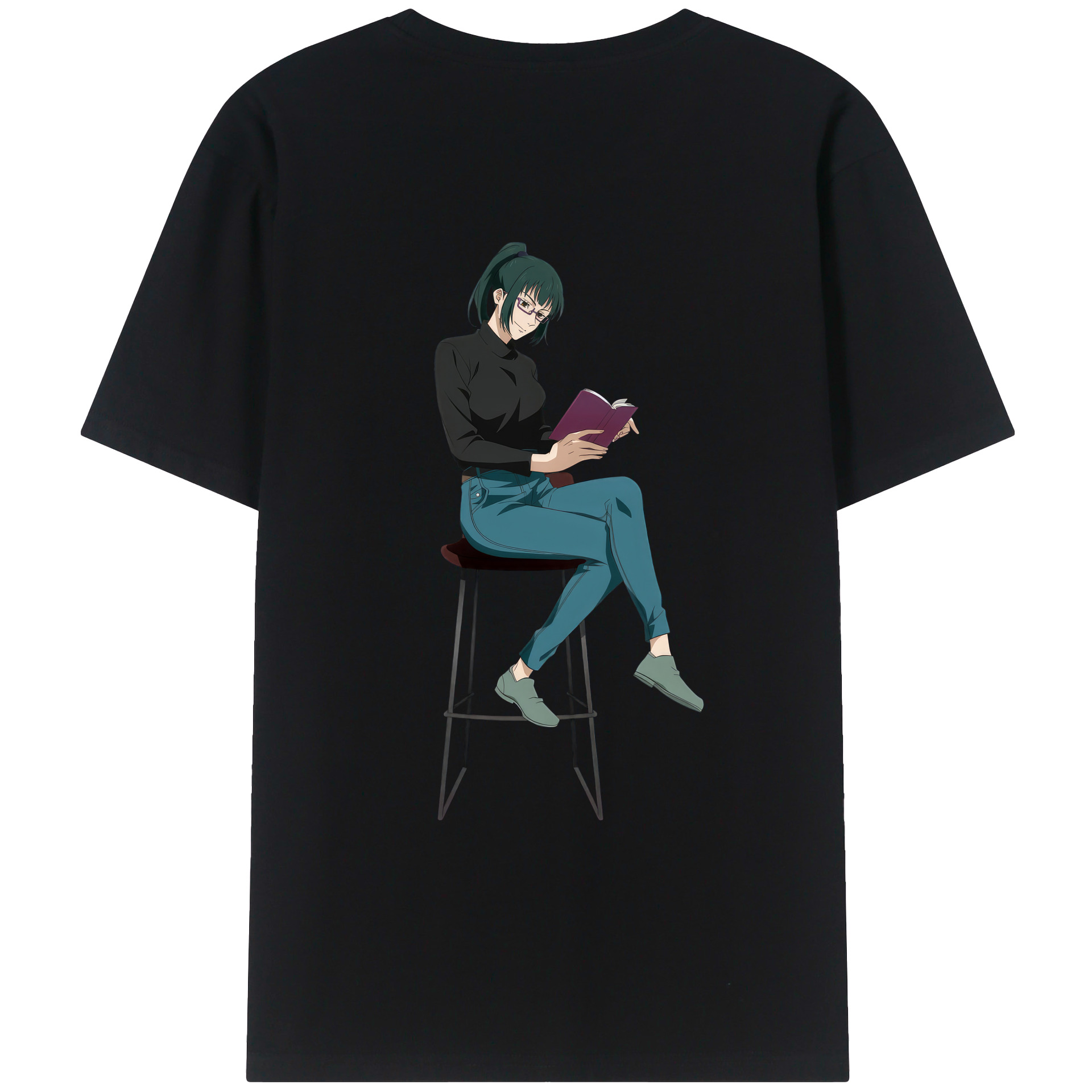 （画像用） 呪術廻戦 Jujutsu Kaisen 綿100％ メンズ半袖Tシャツ（バックプリント） 通気性