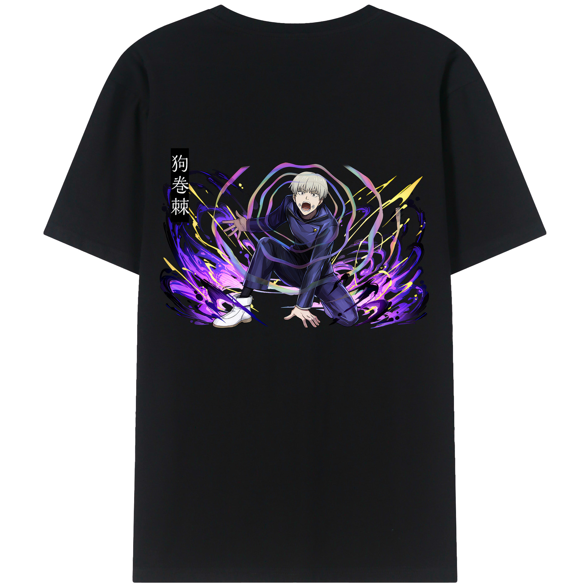 （画像用） 呪術廻戦 Jujutsu Kaisen 綿100％ メンズ半袖Tシャツ（バックプリント） 通気性
