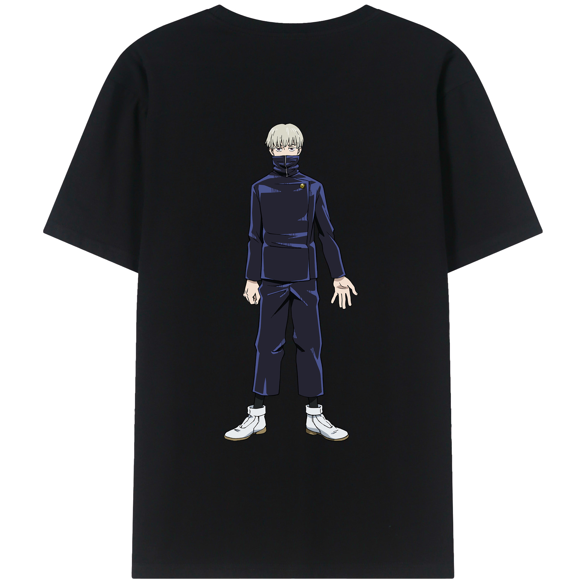 （画像用） 呪術廻戦 Jujutsu Kaisen 綿100％ メンズ半袖Tシャツ（バックプリント） 通気性