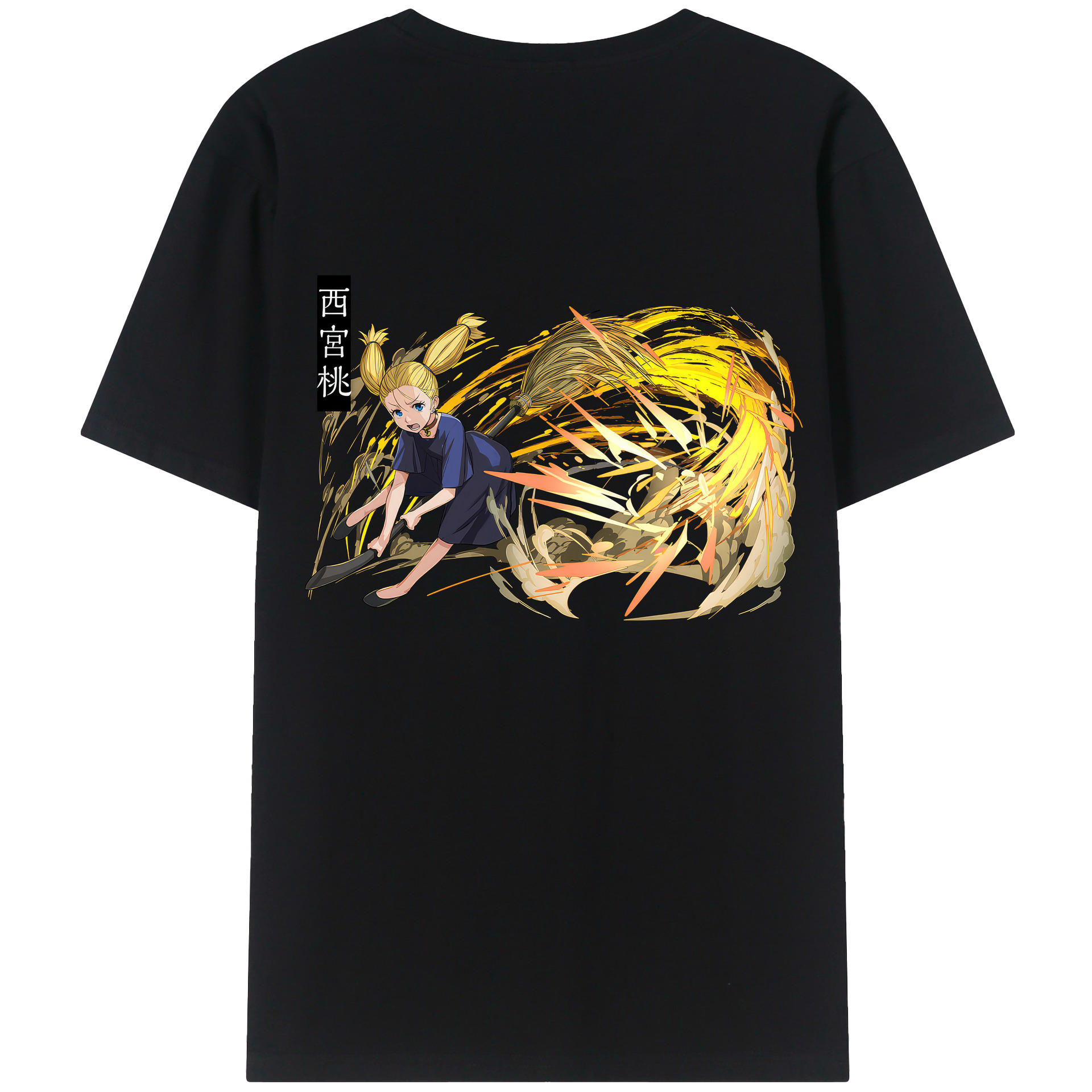 （画像用） 呪術廻戦 Jujutsu Kaisen 綿100％ メンズ半袖Tシャツ（バックプリント） 通気性