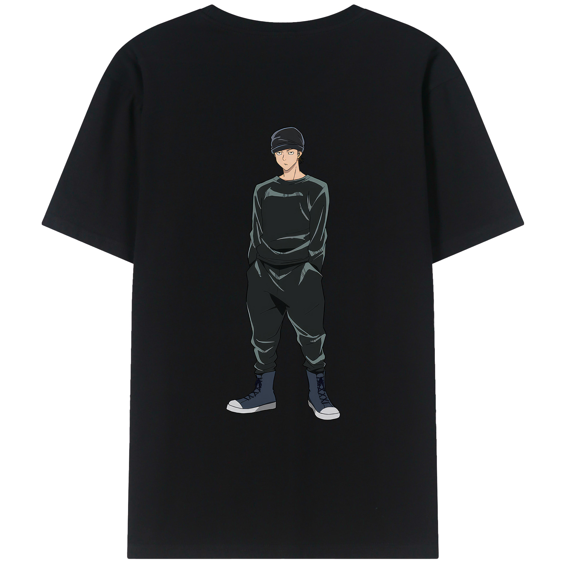 （画像用） 呪術廻戦 Jujutsu Kaisen 綿100％ メンズ半袖Tシャツ（バックプリント） 通気性