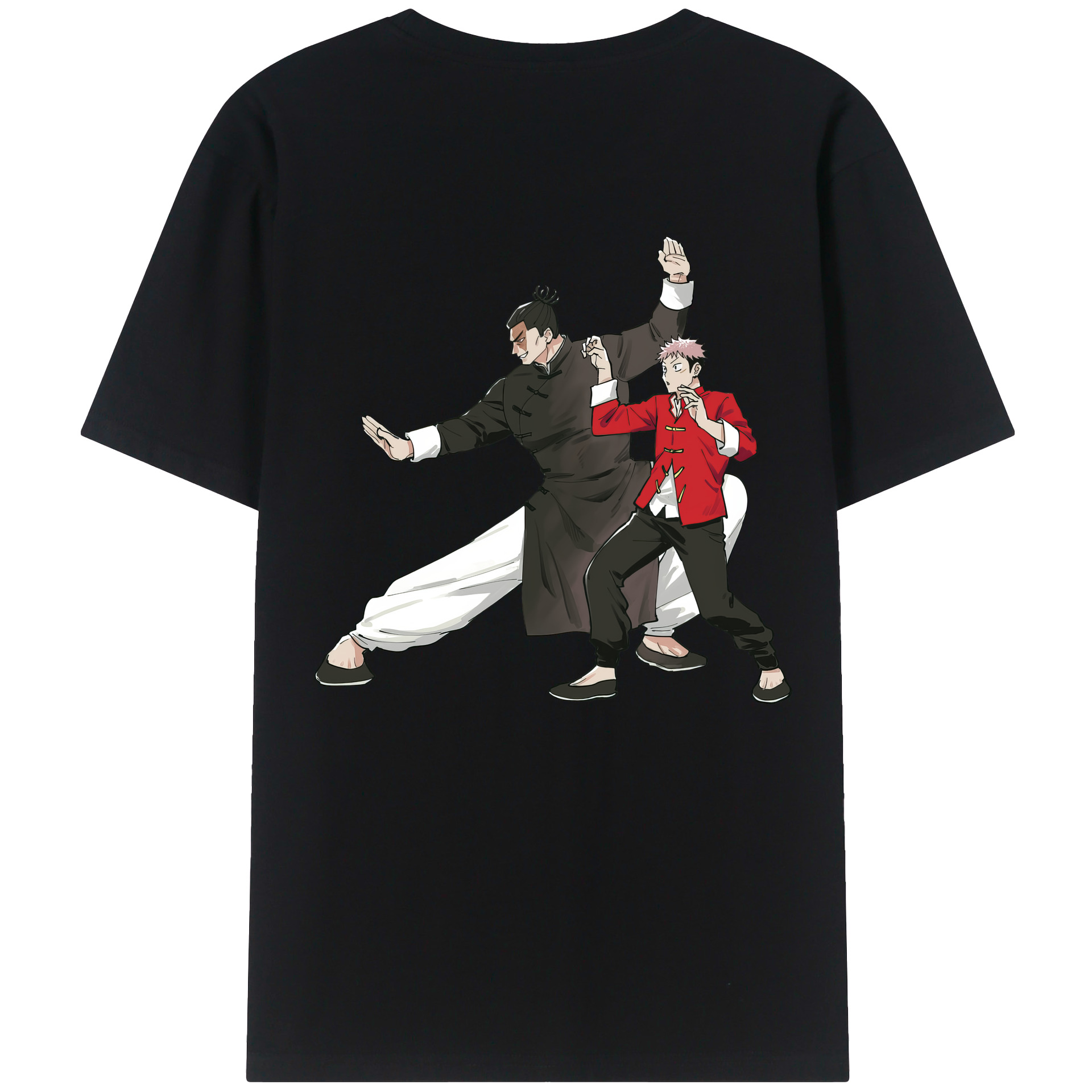 （画像用） 呪術廻戦 Jujutsu Kaisen 綿100％ メンズ半袖Tシャツ（バックプリント） 通気性