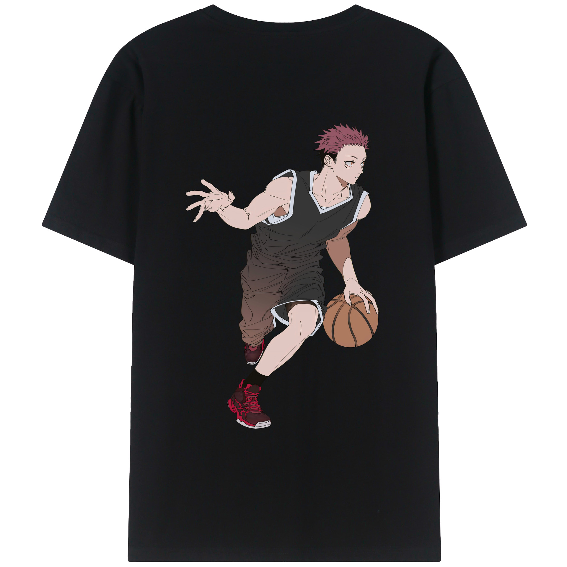 （画像用） 呪術廻戦 Jujutsu Kaisen 綿100％ メンズ半袖Tシャツ（バックプリント） 通気性