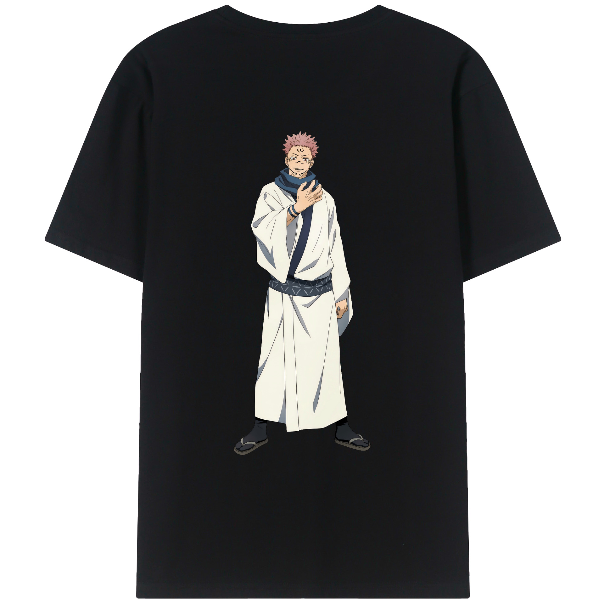 （画像用） 呪術廻戦 Jujutsu Kaisen 綿100％ メンズ半袖Tシャツ（バックプリント） 通気性