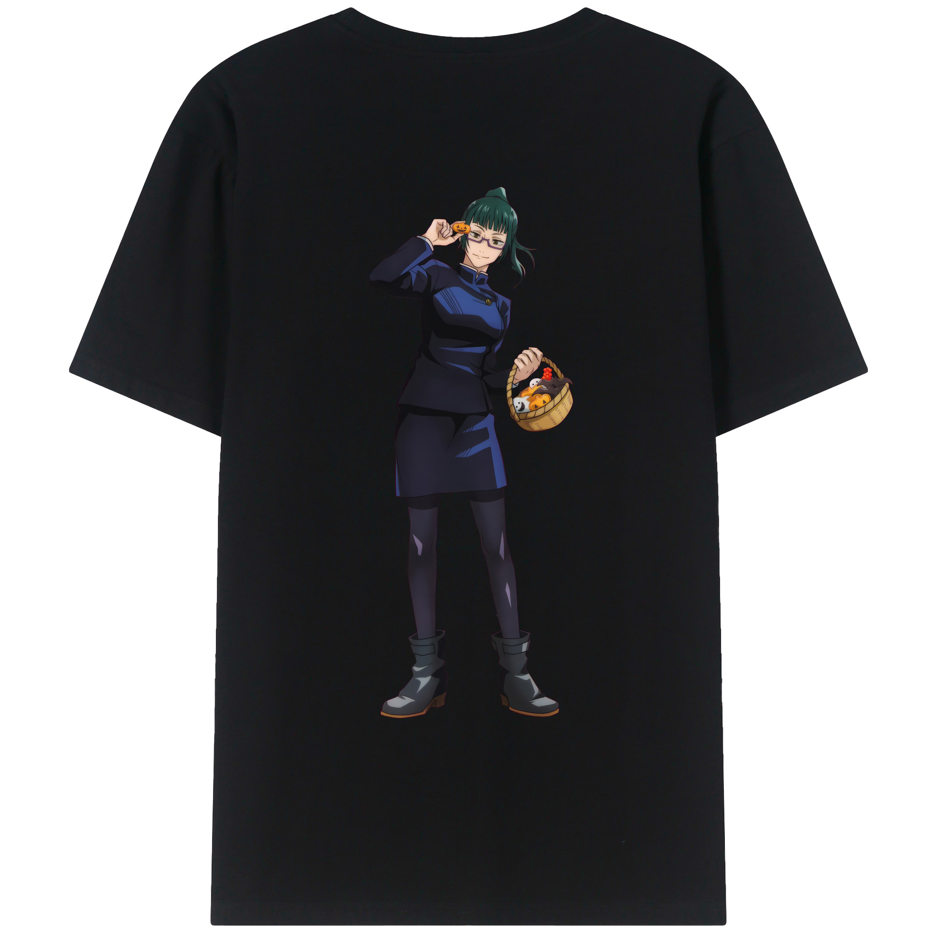 （画像用） 呪術廻戦 Jujutsu Kaisen 綿100％ メンズ半袖Tシャツ（バックプリント） 通気性