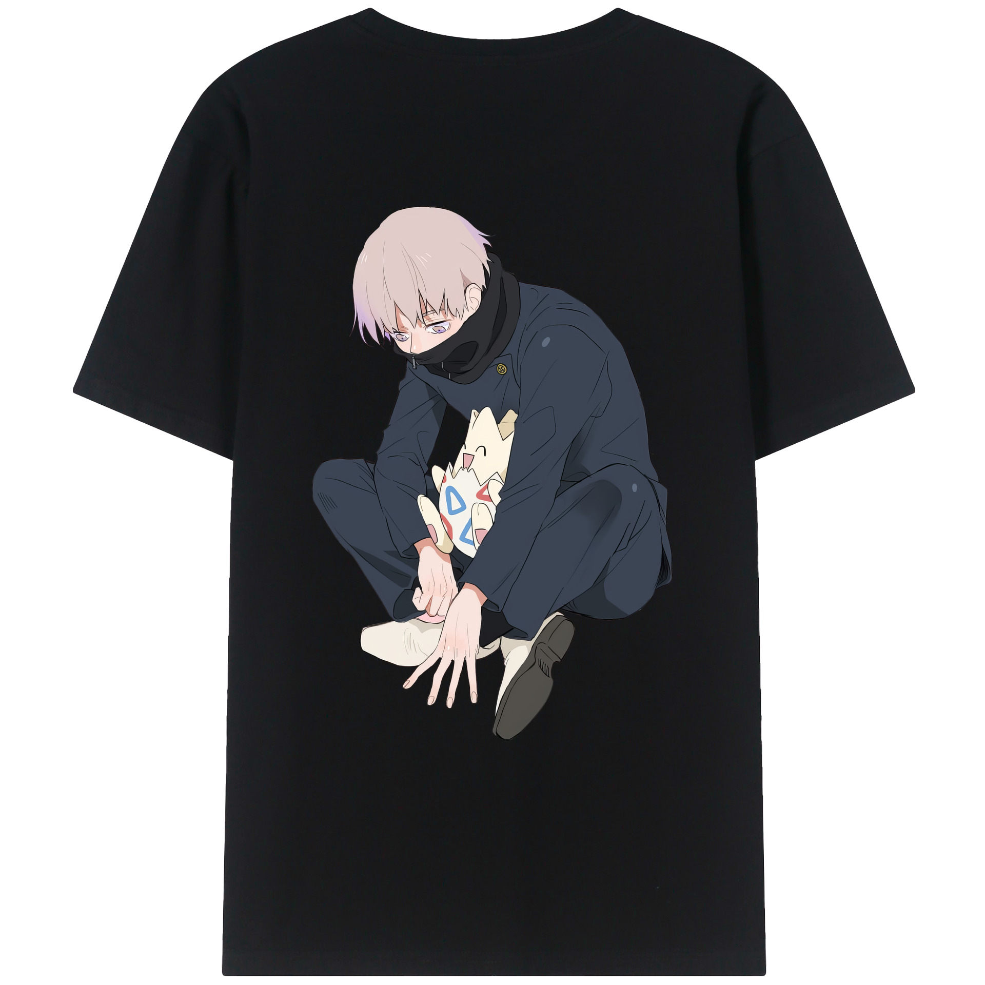 （画像用） 呪術廻戦 Jujutsu Kaisen 綿100％ メンズ半袖Tシャツ（バックプリント） 通気性