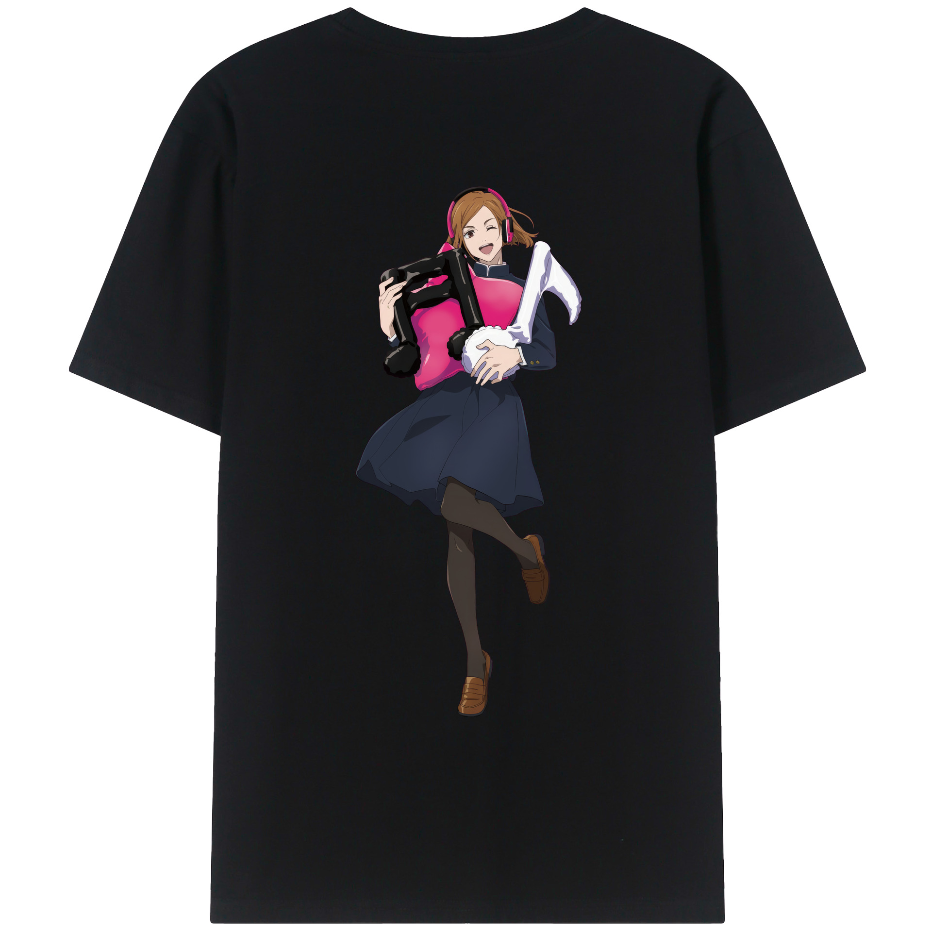（画像用） 呪術廻戦 Jujutsu Kaisen 綿100％ メンズ半袖Tシャツ（バックプリント） 通気性