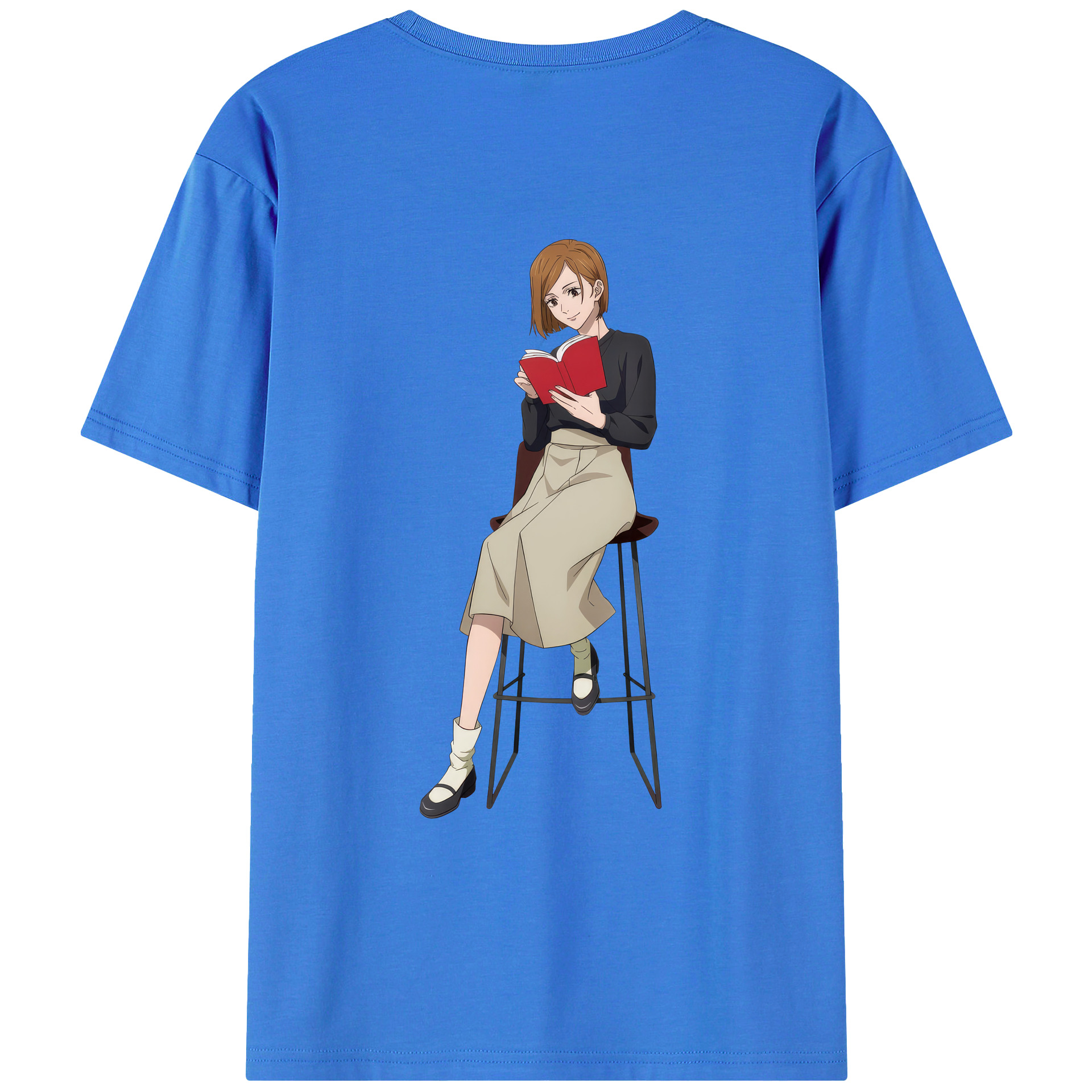 （画像用） 呪術廻戦 Jujutsu Kaisen 綿100％ メンズ半袖Tシャツ（バックプリント） 通気性