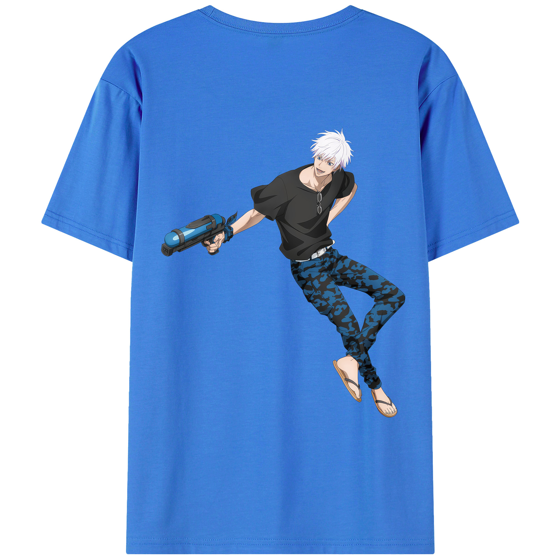 （画像用） 呪術廻戦 Jujutsu Kaisen 綿100％ メンズ半袖Tシャツ（バックプリント） 通気性