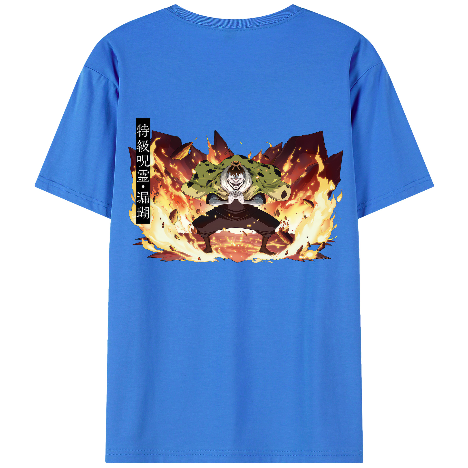 （画像用） 呪術廻戦 Jujutsu Kaisen 綿100％ メンズ半袖Tシャツ（バックプリント） 通気性