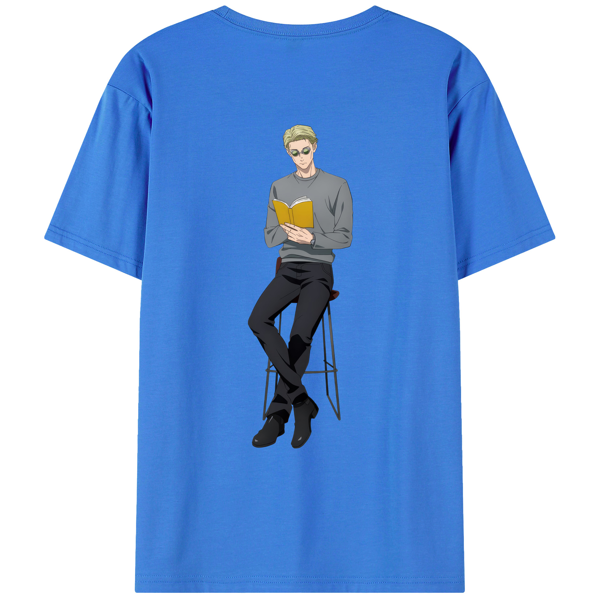 （画像用） 呪術廻戦 Jujutsu Kaisen 綿100％ メンズ半袖Tシャツ（バックプリント） 通気性