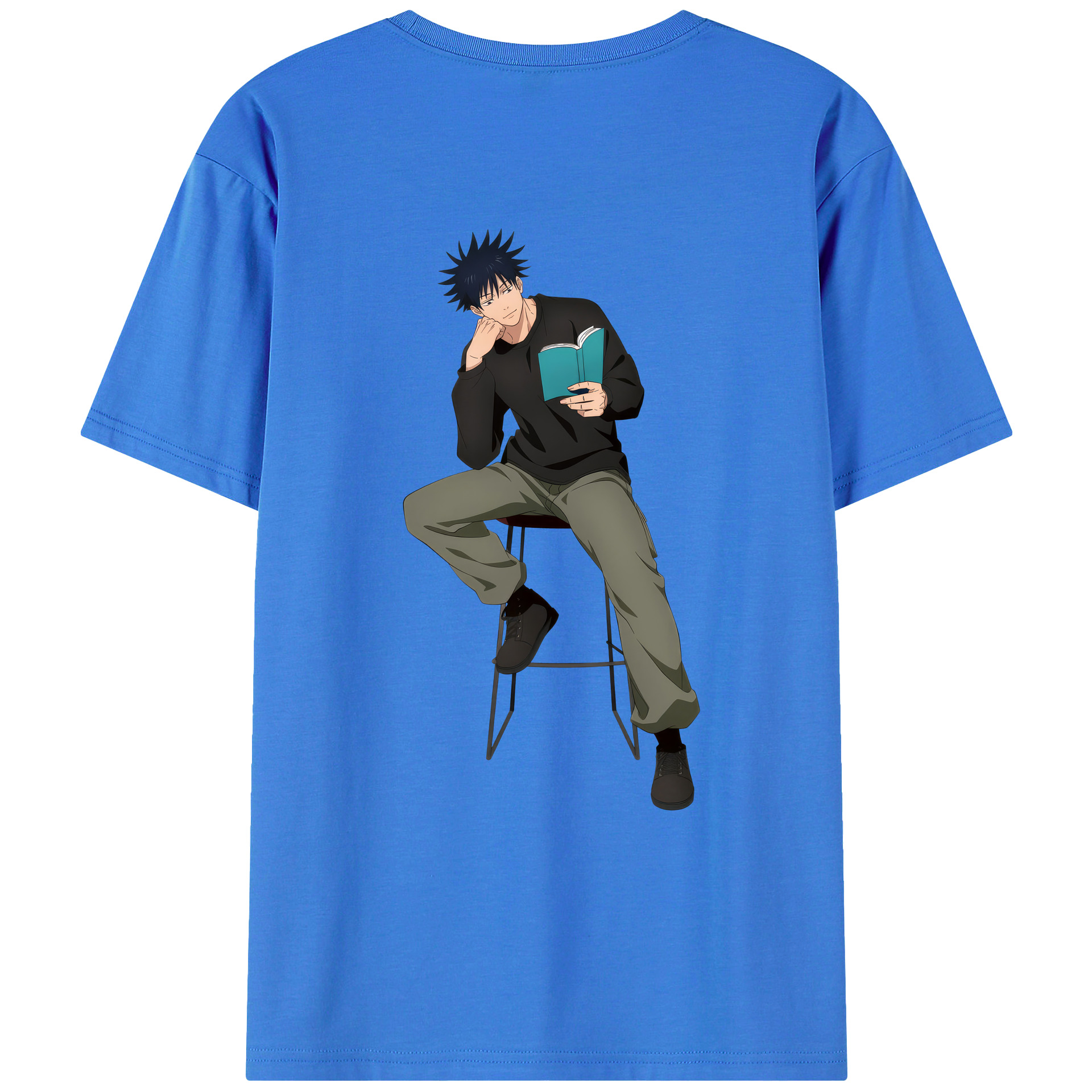 （画像用） 呪術廻戦 Jujutsu Kaisen 綿100％ メンズ半袖Tシャツ（バックプリント） 通気性