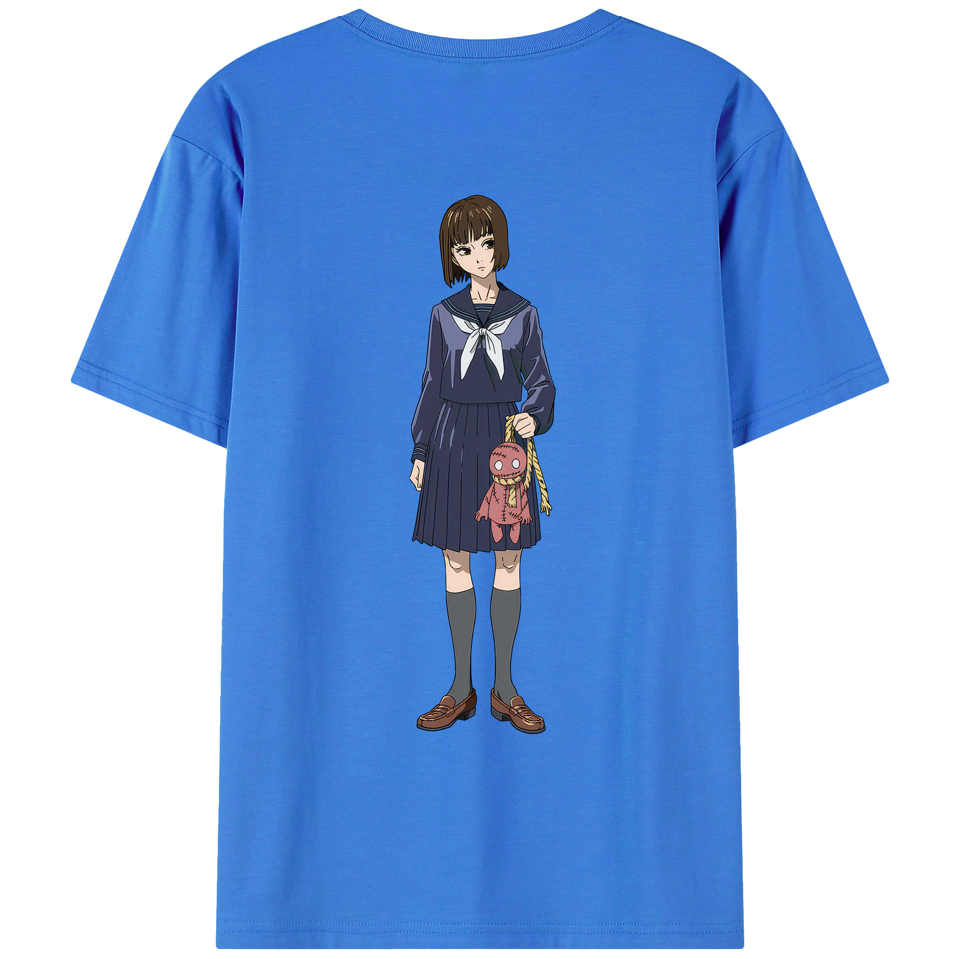 （画像用） 呪術廻戦 Jujutsu Kaisen 綿100％ メンズ半袖Tシャツ（バックプリント） 通気性