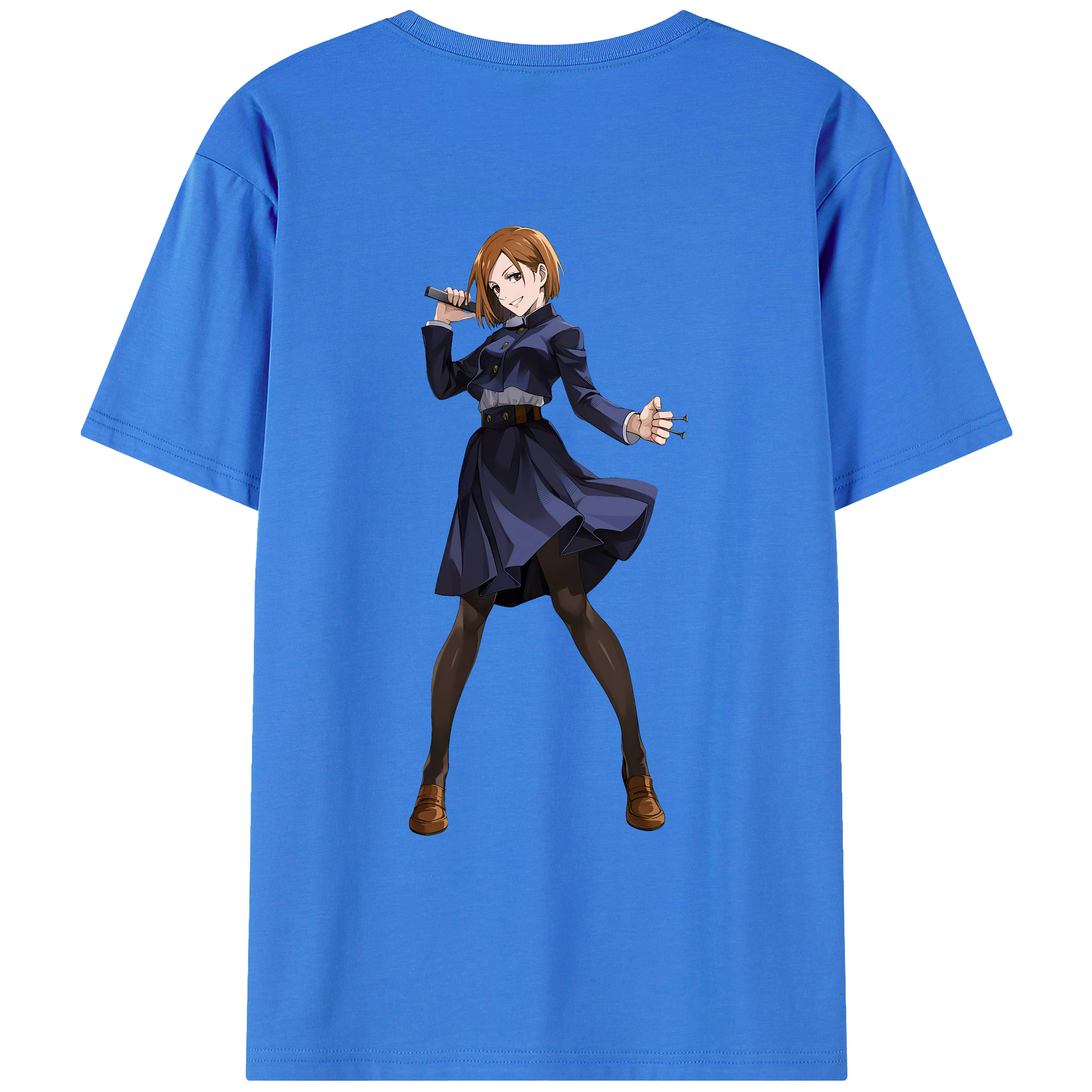 （画像用） 呪術廻戦 Jujutsu Kaisen 綿100％ メンズ半袖Tシャツ（バックプリント） 通気性