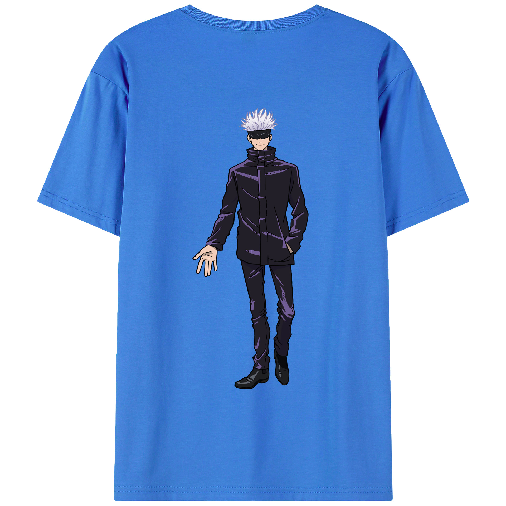 （画像用） 呪術廻戦 Jujutsu Kaisen 綿100％ メンズ半袖Tシャツ（バックプリント） 通気性