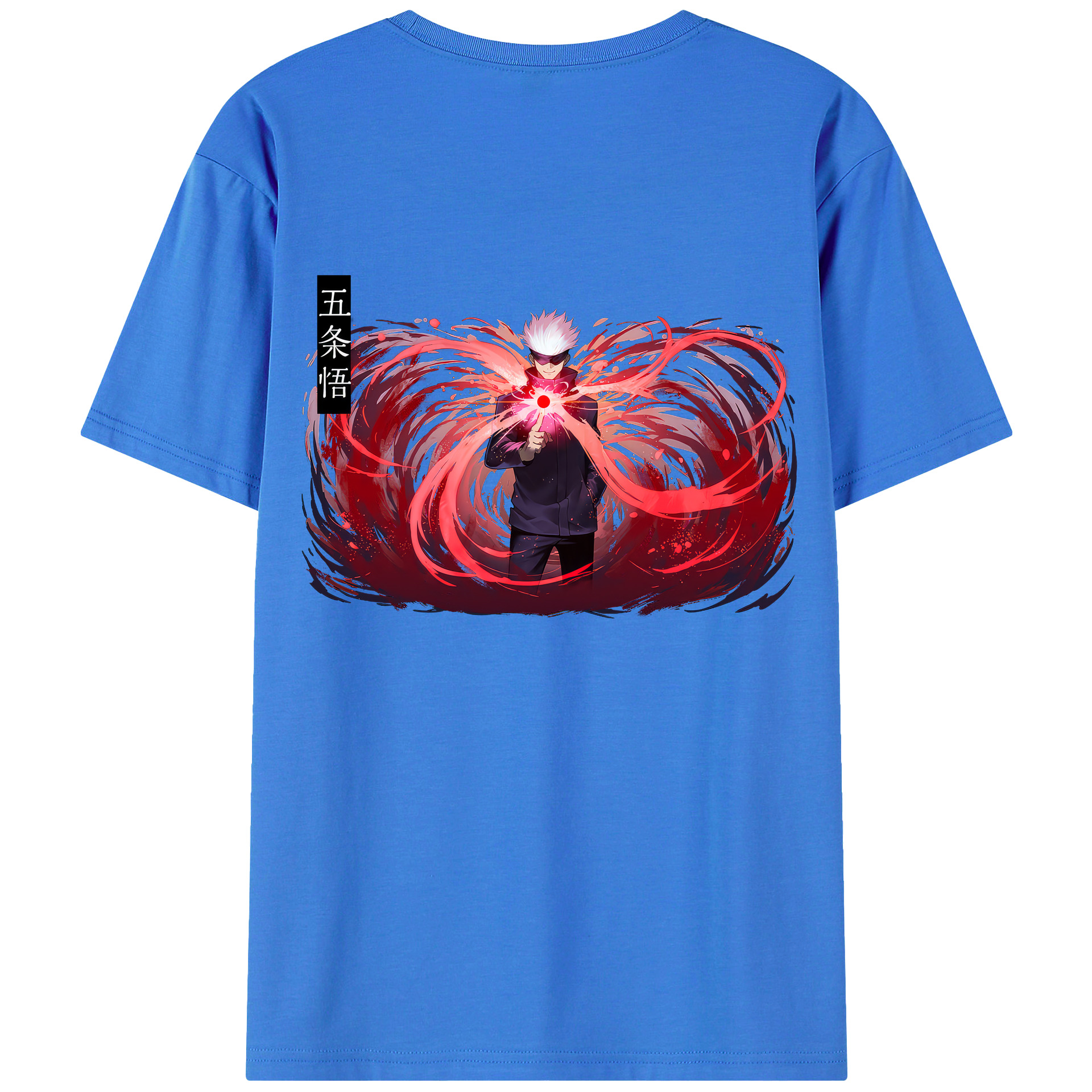 （画像用） 呪術廻戦 Jujutsu Kaisen 綿100％ メンズ半袖Tシャツ（バックプリント） 通気性