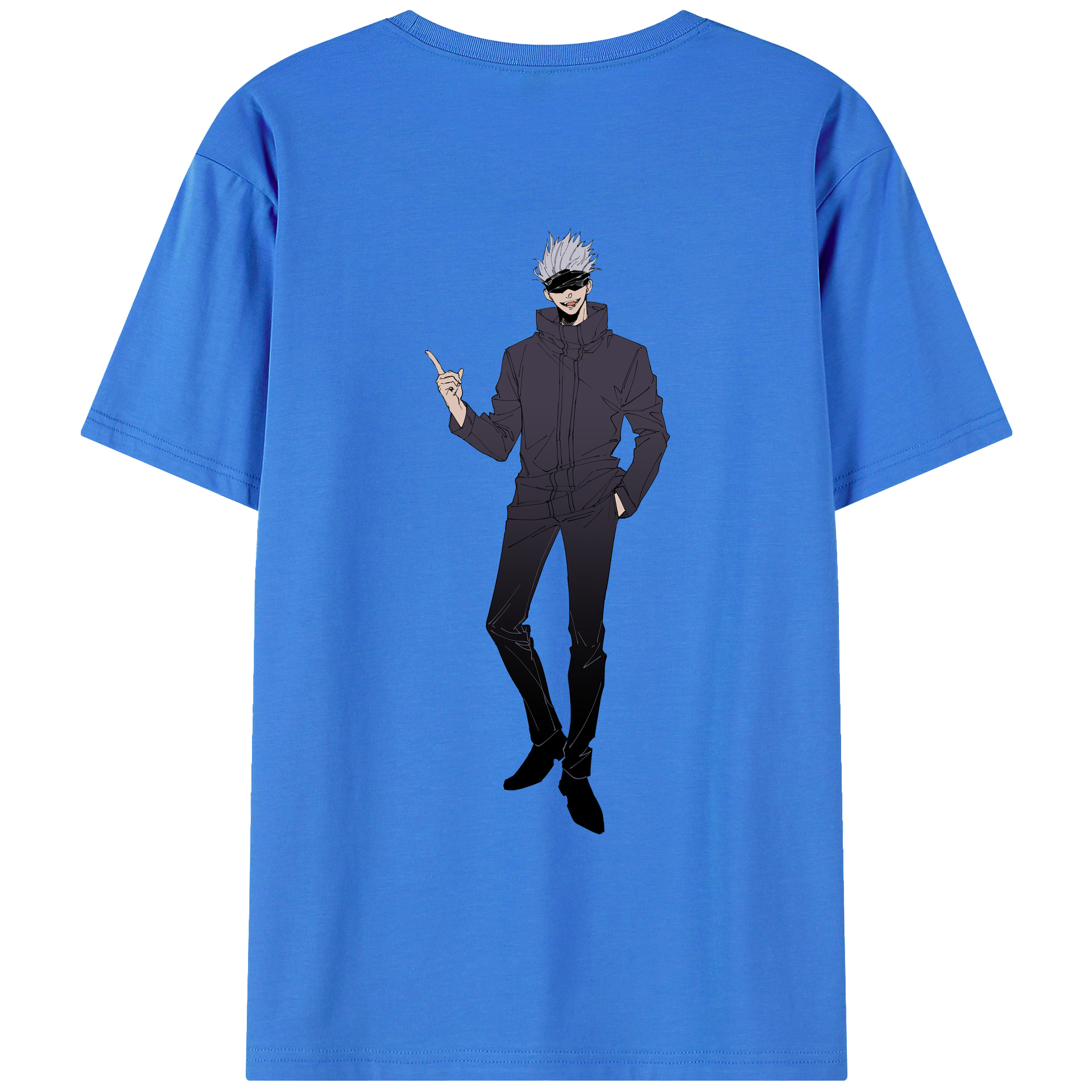 （画像用） 呪術廻戦 Jujutsu Kaisen 綿100％ メンズ半袖Tシャツ（バックプリント） 通気性