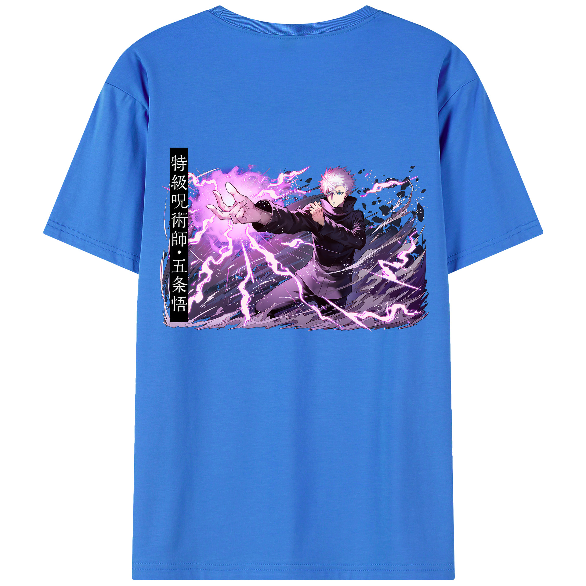 （画像用） 呪術廻戦 Jujutsu Kaisen 綿100％ メンズ半袖Tシャツ（バックプリント） 通気性
