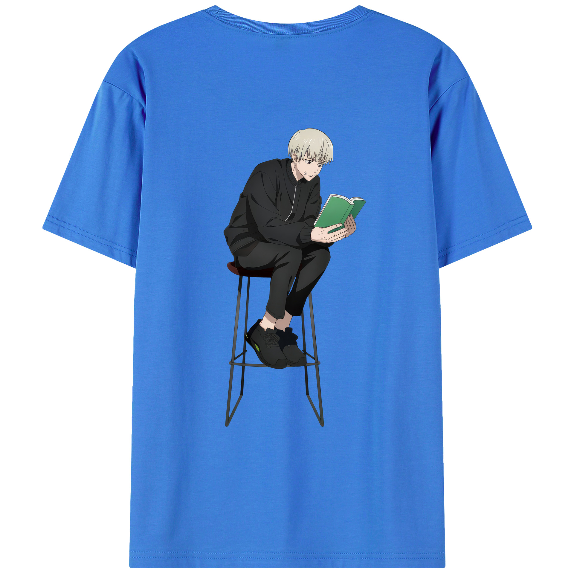 （画像用） 呪術廻戦 Jujutsu Kaisen 綿100％ メンズ半袖Tシャツ（バックプリント） 通気性