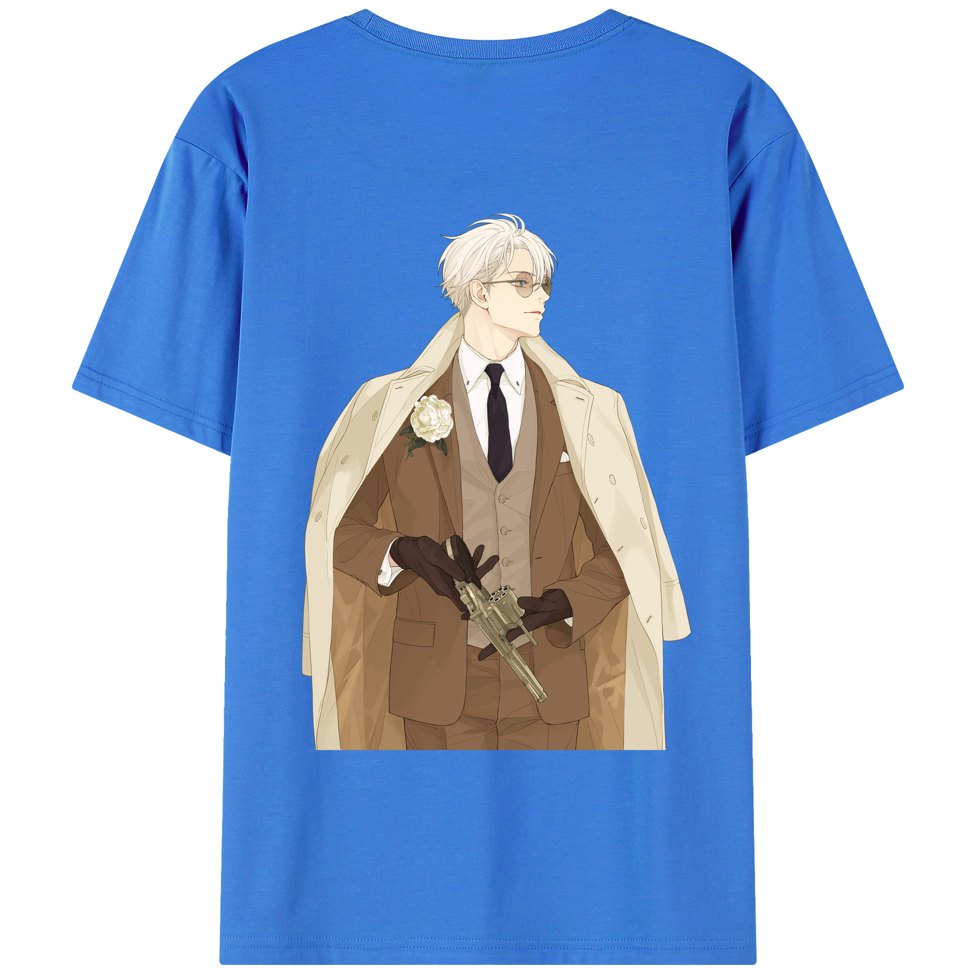 （画像用） 呪術廻戦 Jujutsu Kaisen 綿100％ メンズ半袖Tシャツ（バックプリント） 通気性