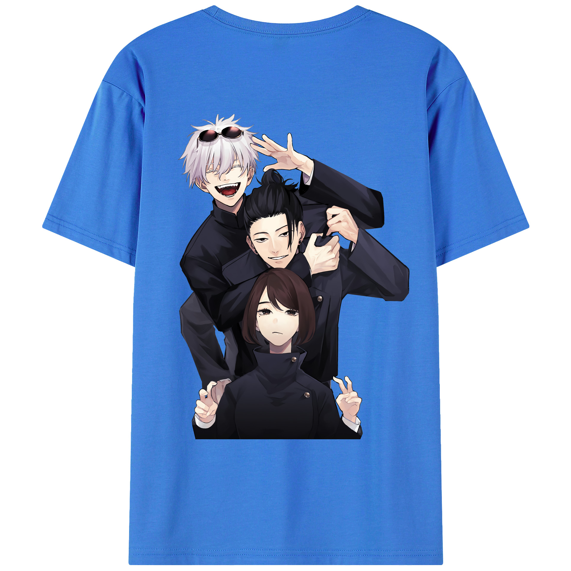 （画像用） 呪術廻戦 Jujutsu Kaisen 綿100％ メンズ半袖Tシャツ（バックプリント） 通気性