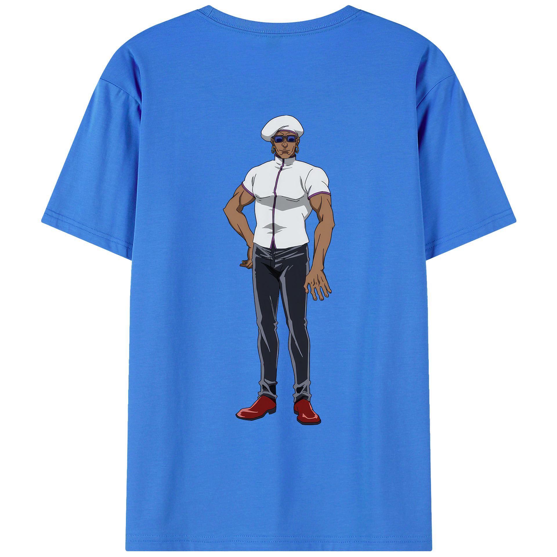 （画像用） 呪術廻戦 Jujutsu Kaisen 綿100％ メンズ半袖Tシャツ（バックプリント） 通気性