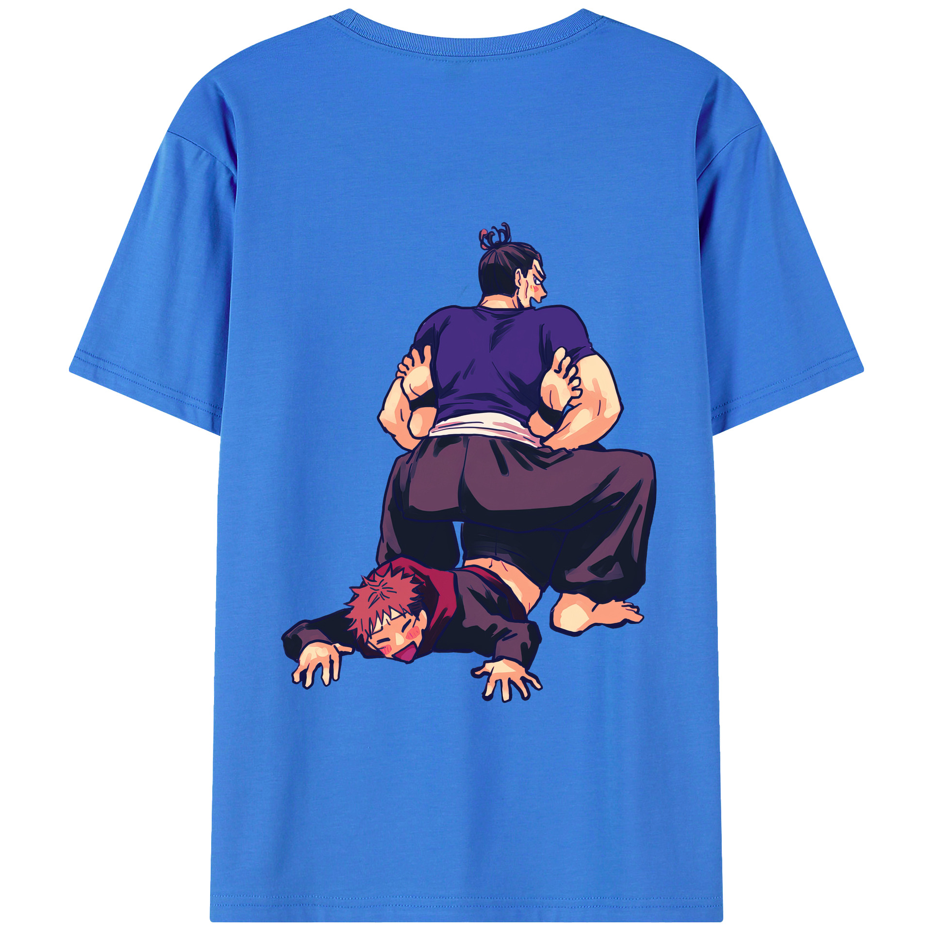 （画像用） 呪術廻戦 Jujutsu Kaisen 綿100％ メンズ半袖Tシャツ（バックプリント） 通気性