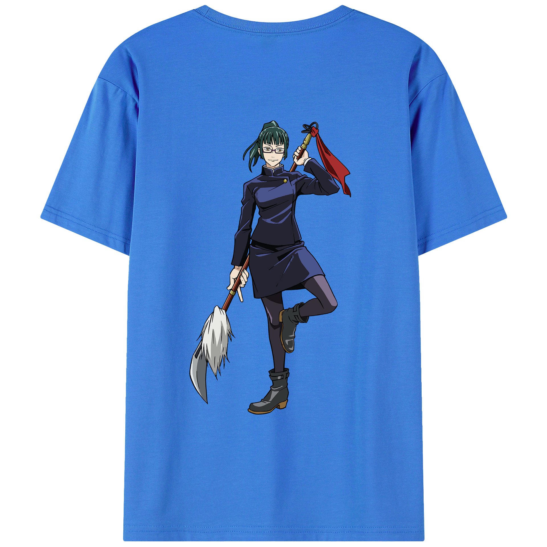 （画像用） 呪術廻戦 Jujutsu Kaisen 綿100％ メンズ半袖Tシャツ（バックプリント） 通気性