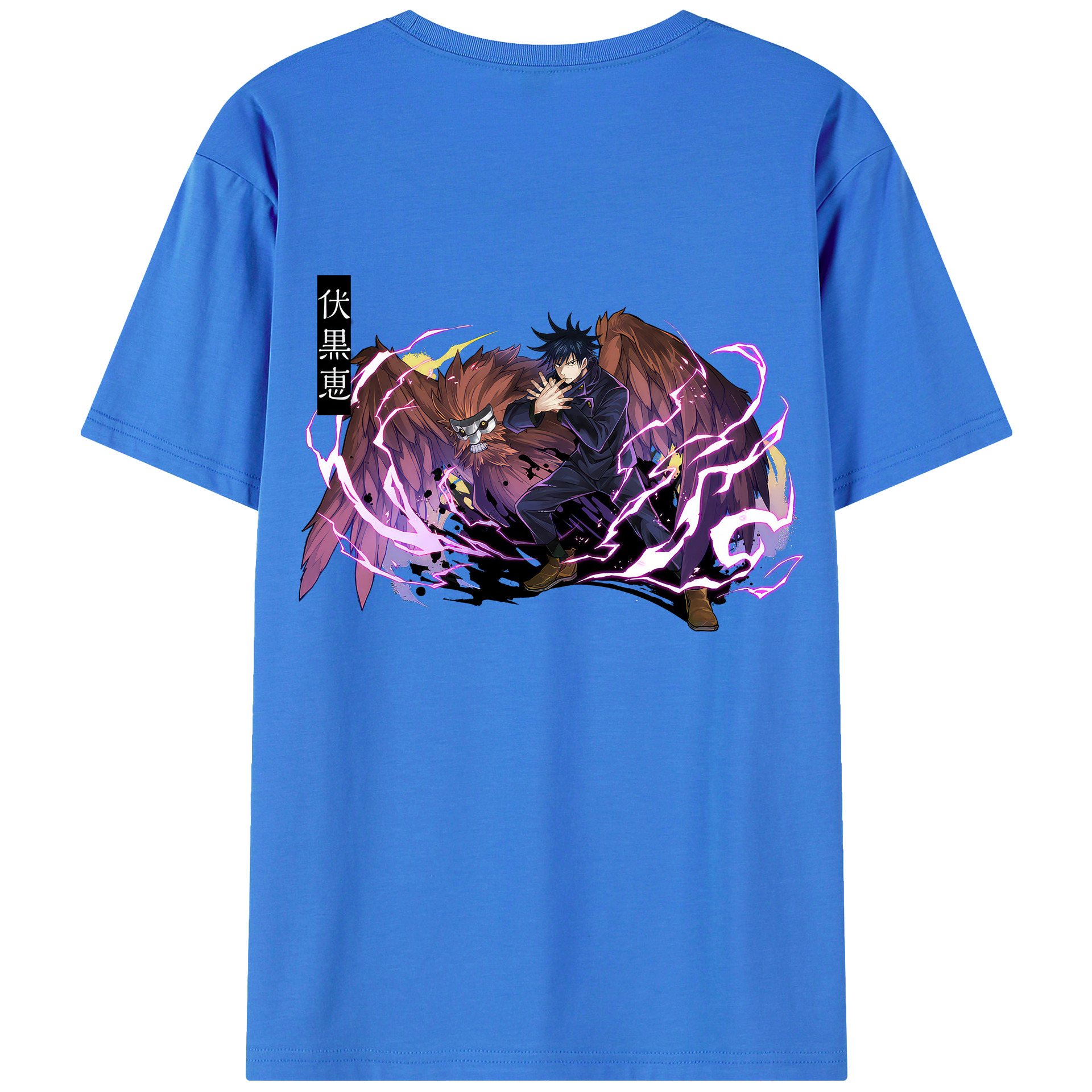 （画像用） 呪術廻戦 Jujutsu Kaisen 綿100％ メンズ半袖Tシャツ（バックプリント） 通気性
