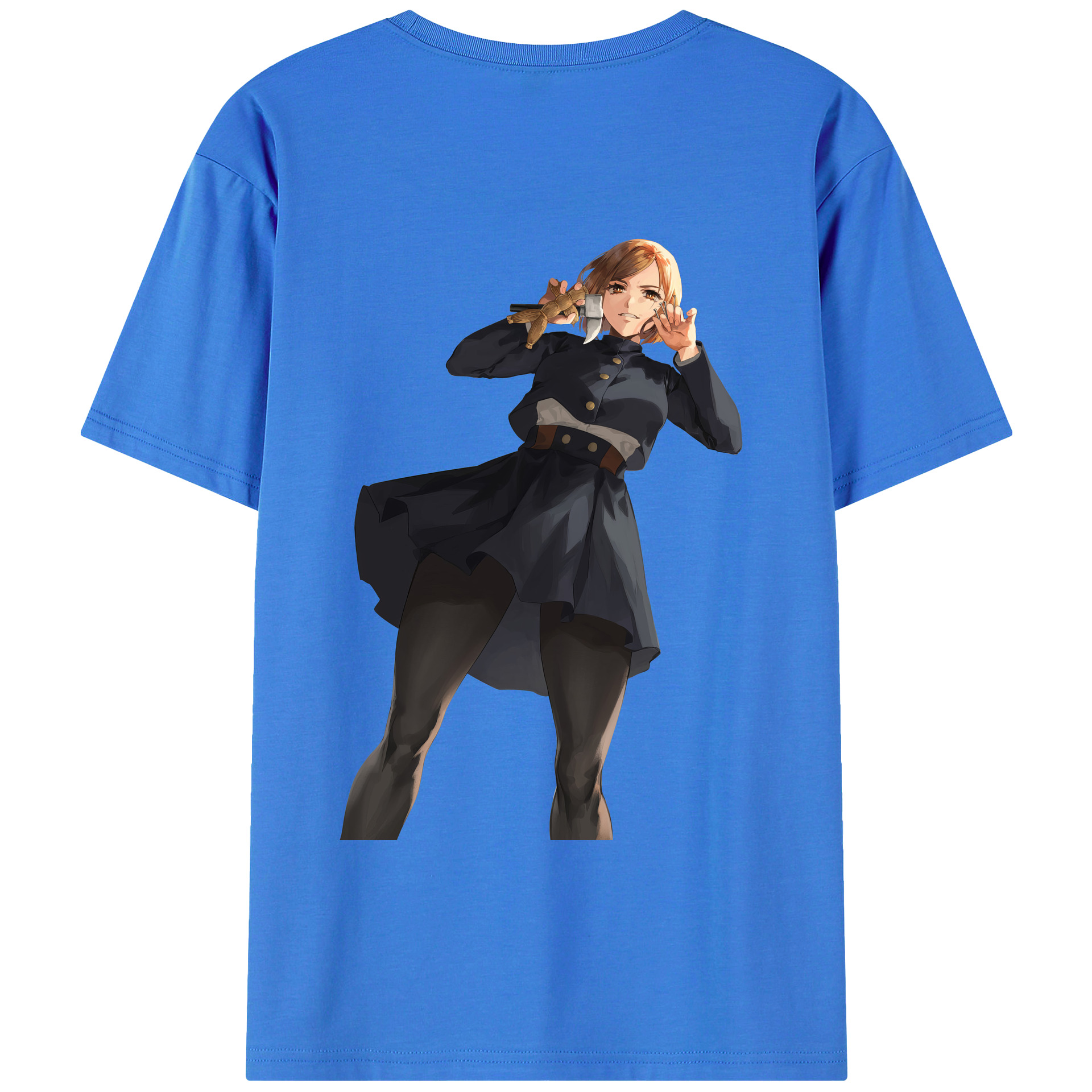 （画像用） 呪術廻戦 Jujutsu Kaisen 綿100％ メンズ半袖Tシャツ（バックプリント） 通気性