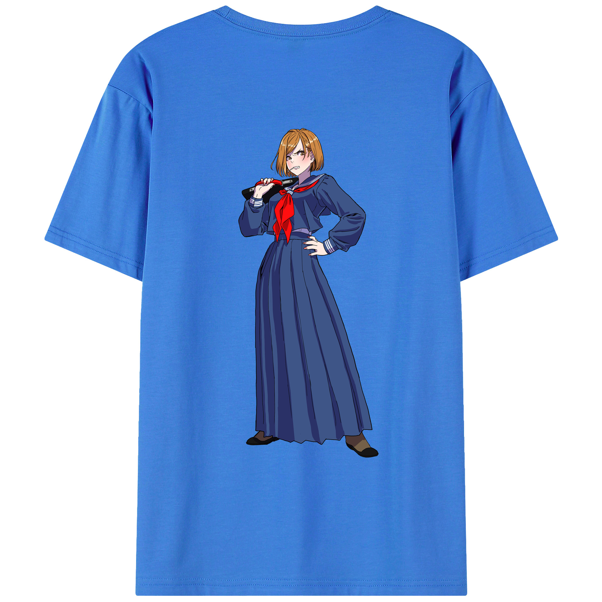 （画像用） 呪術廻戦 Jujutsu Kaisen 綿100％ メンズ半袖Tシャツ（バックプリント） 通気性