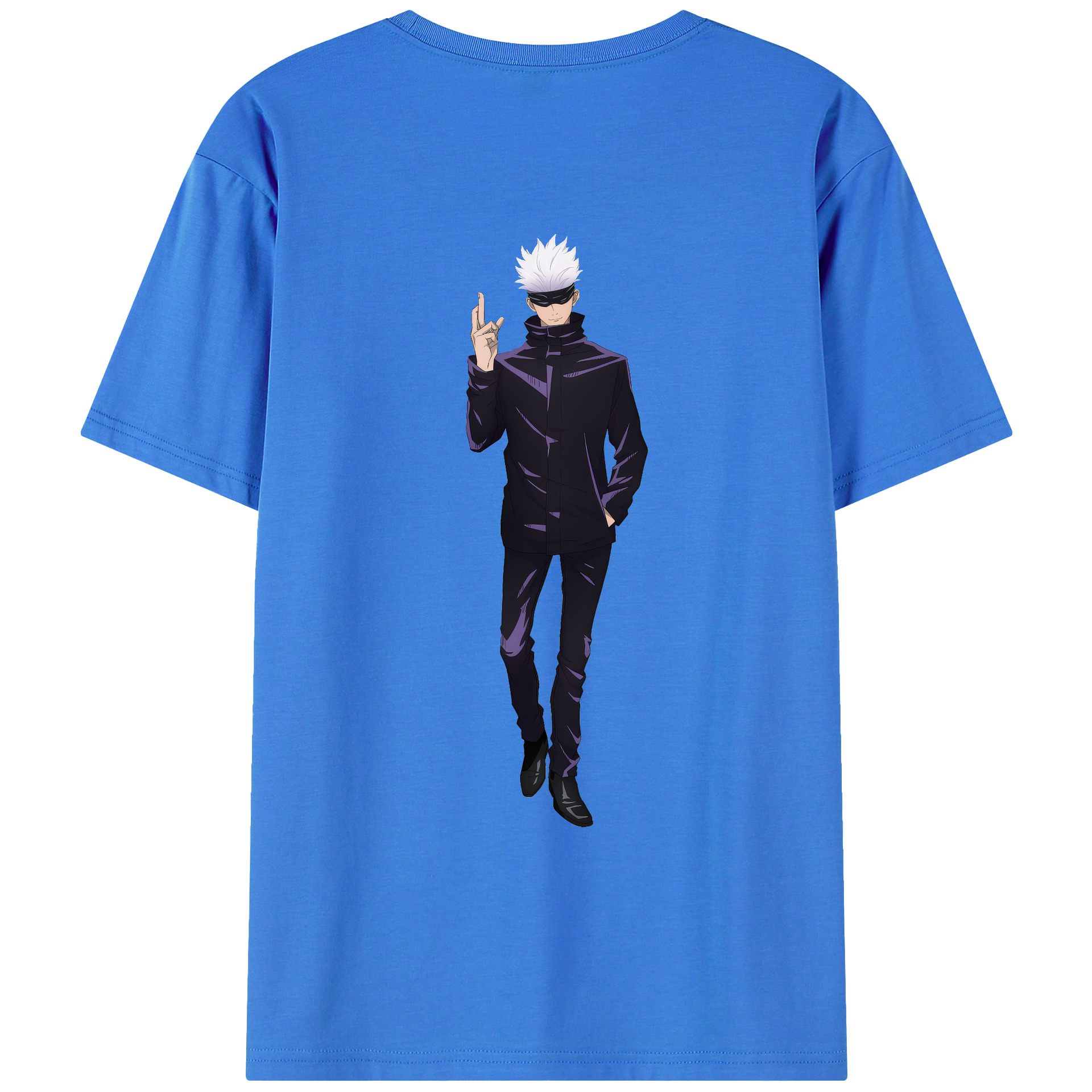 （画像用） 呪術廻戦 Jujutsu Kaisen 綿100％ メンズ半袖Tシャツ（バックプリント） 通気性
