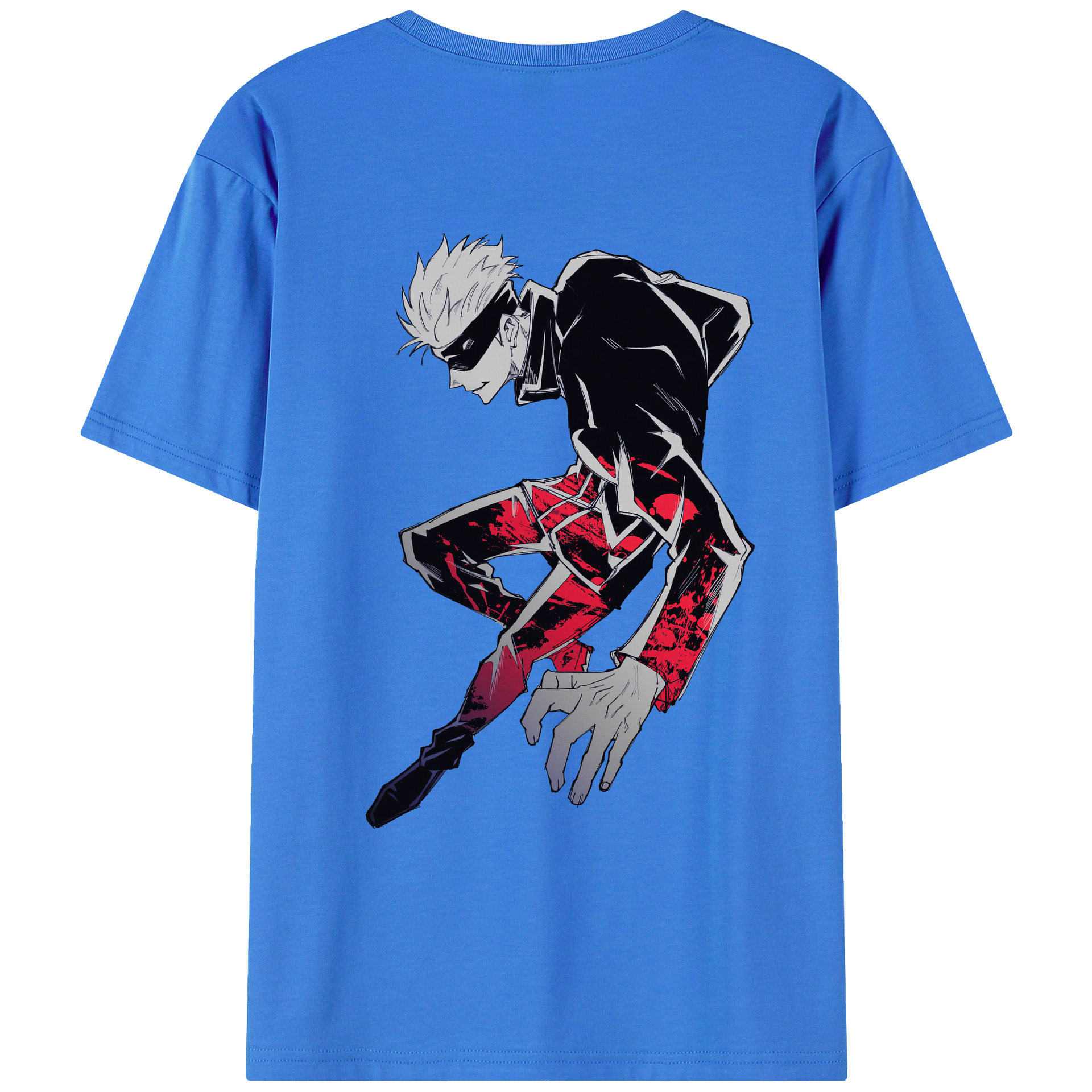 （画像用） 呪術廻戦 Jujutsu Kaisen 綿100％ メンズ半袖Tシャツ（バックプリント） 通気性