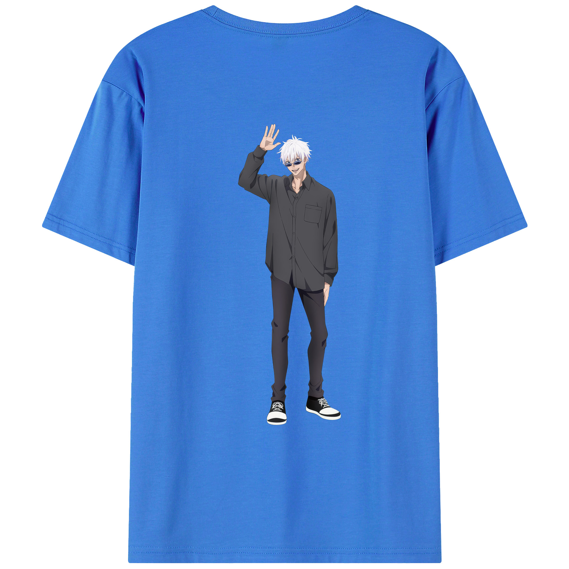（画像用） 呪術廻戦 Jujutsu Kaisen 綿100％ メンズ半袖Tシャツ（バックプリント） 通気性