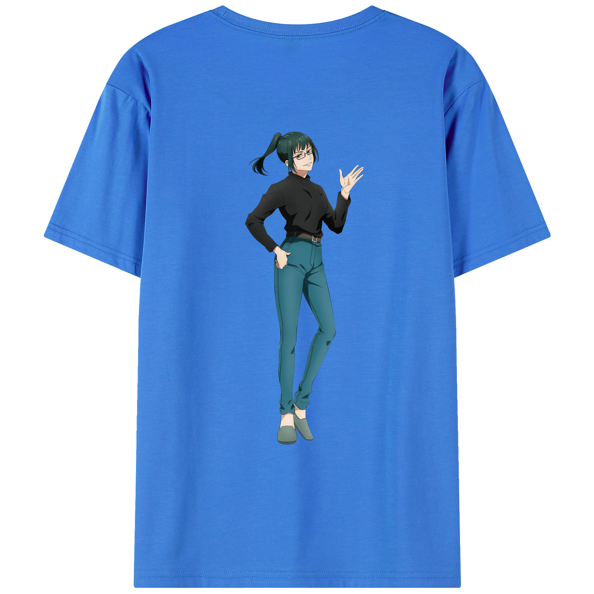 （画像用） 呪術廻戦 Jujutsu Kaisen 綿100％ メンズ半袖Tシャツ（バックプリント） 通気性