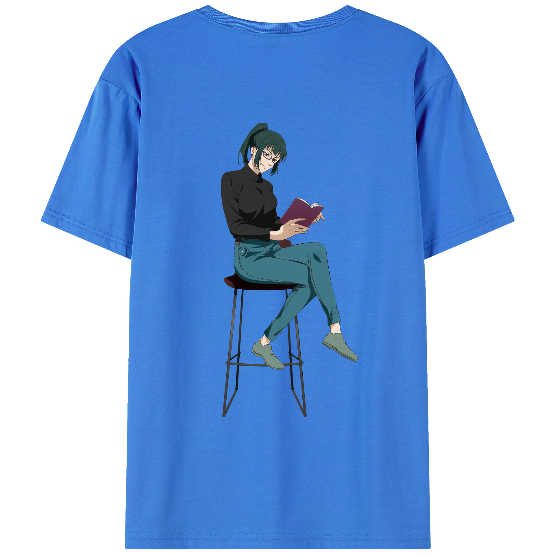 （画像用） 呪術廻戦 Jujutsu Kaisen 綿100％ メンズ半袖Tシャツ（バックプリント） 通気性