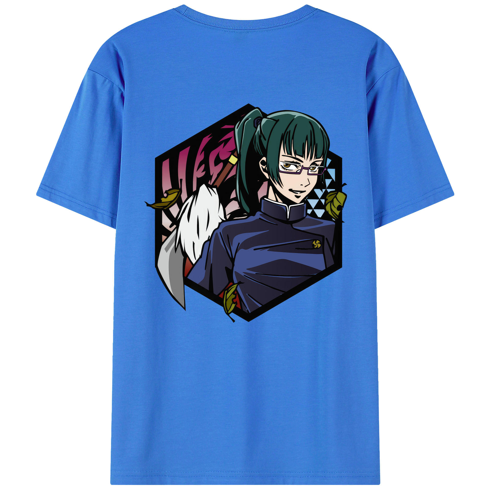 （画像用） 呪術廻戦 Jujutsu Kaisen 綿100％ メンズ半袖Tシャツ（バックプリント） 通気性
