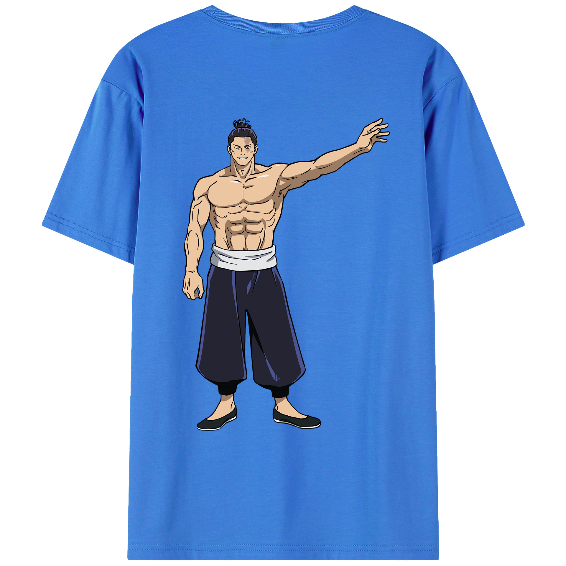 （画像用） 呪術廻戦 Jujutsu Kaisen 綿100％ メンズ半袖Tシャツ（バックプリント） 通気性