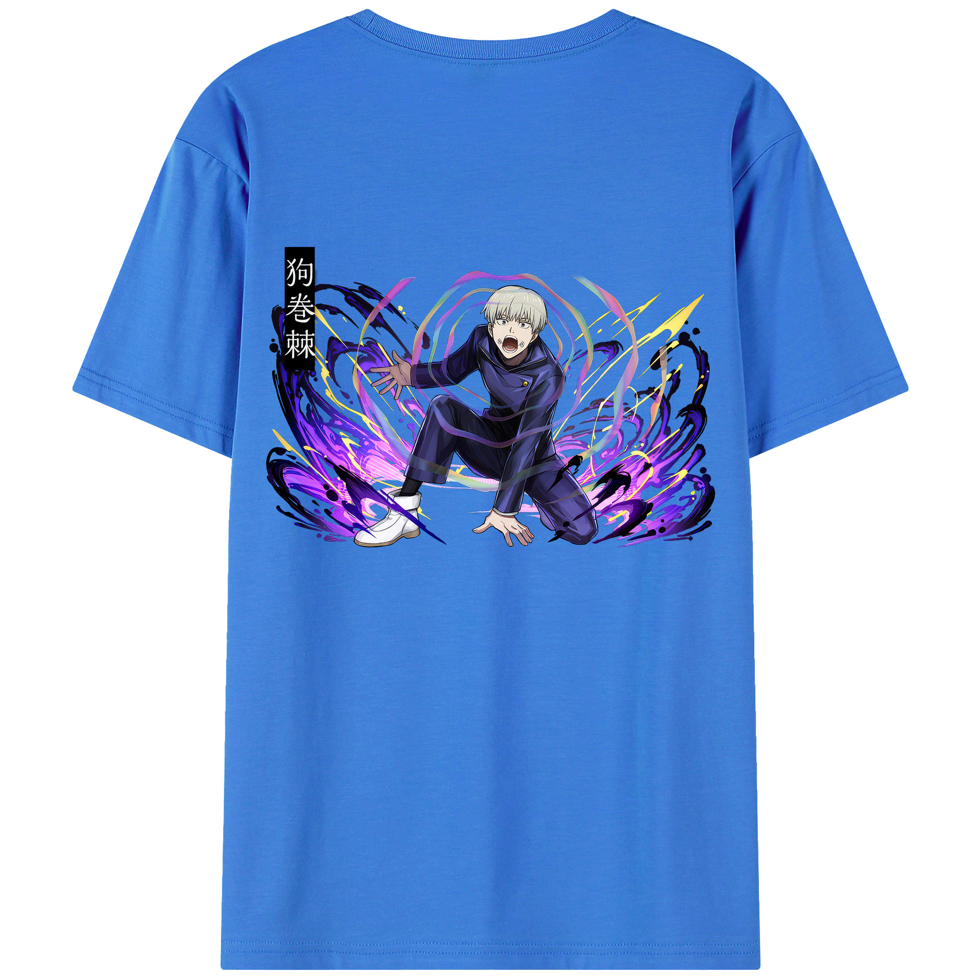 （画像用） 呪術廻戦 Jujutsu Kaisen 綿100％ メンズ半袖Tシャツ（バックプリント） 通気性