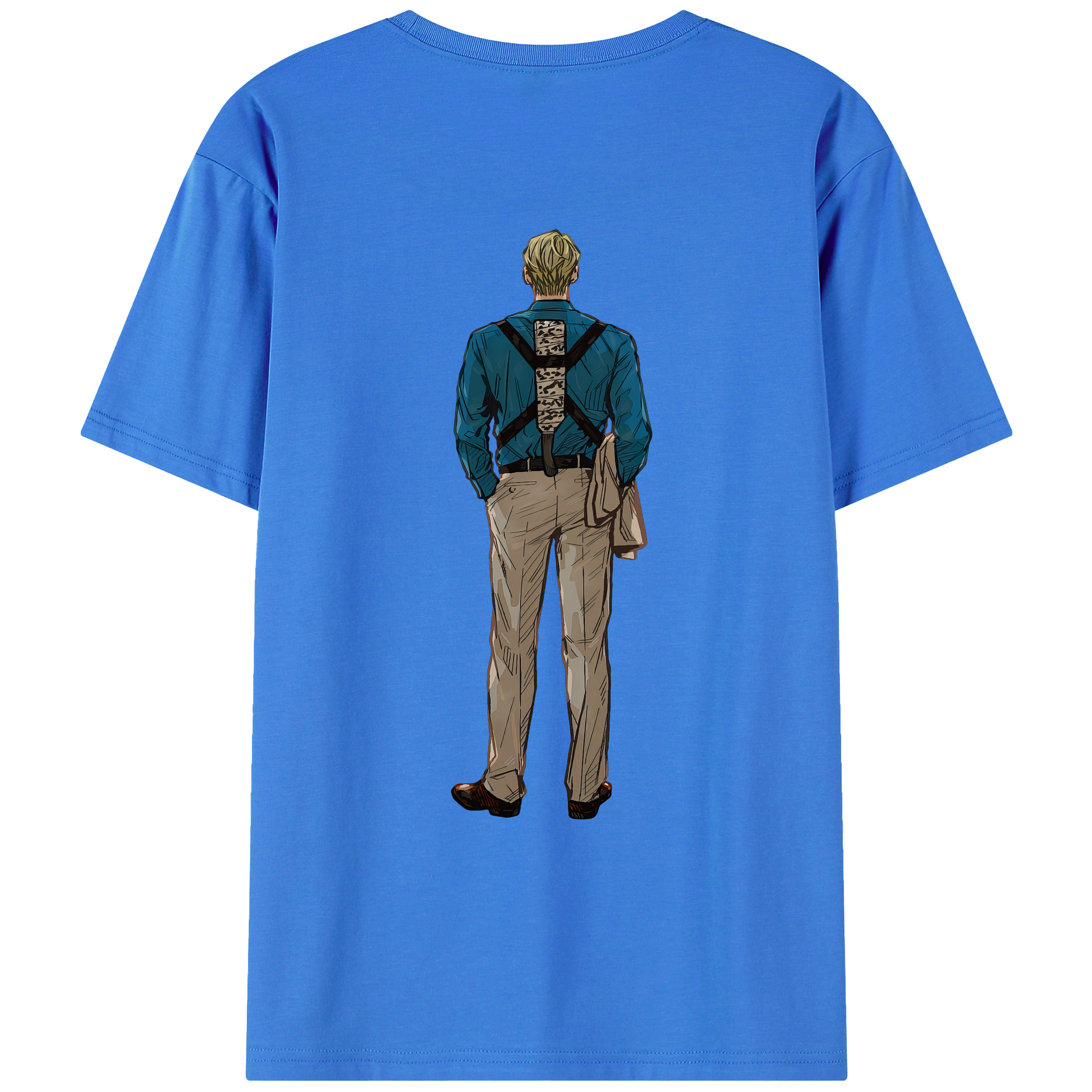 （画像用） 呪術廻戦 Jujutsu Kaisen 綿100％ メンズ半袖Tシャツ（バックプリント） 通気性
