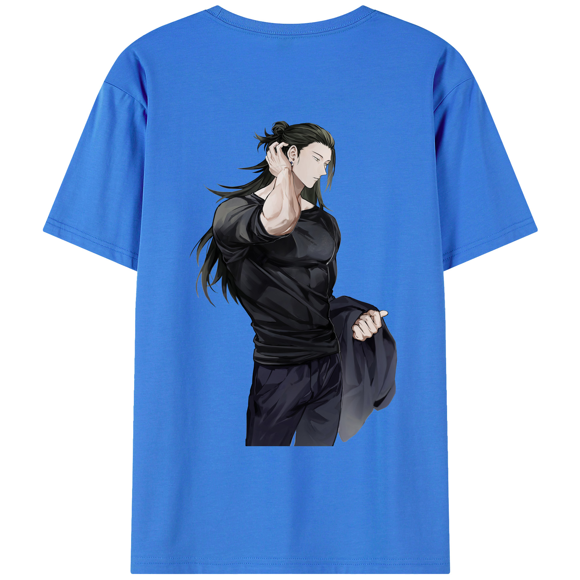 （画像用） 呪術廻戦 Jujutsu Kaisen 綿100％ メンズ半袖Tシャツ（バックプリント） 通気性
